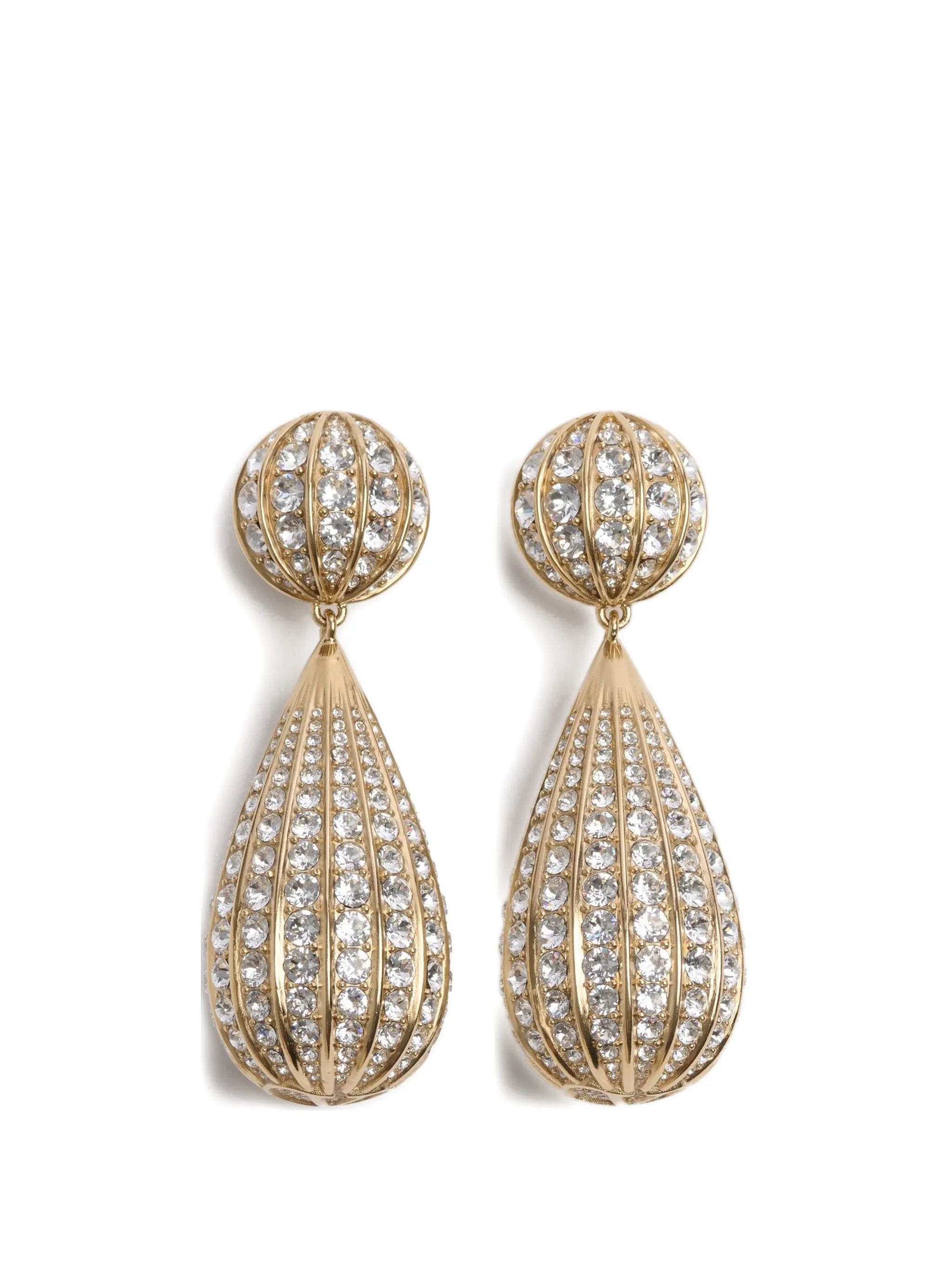 Poetique Des Gouttes metal and swarovski®-crystal earrings