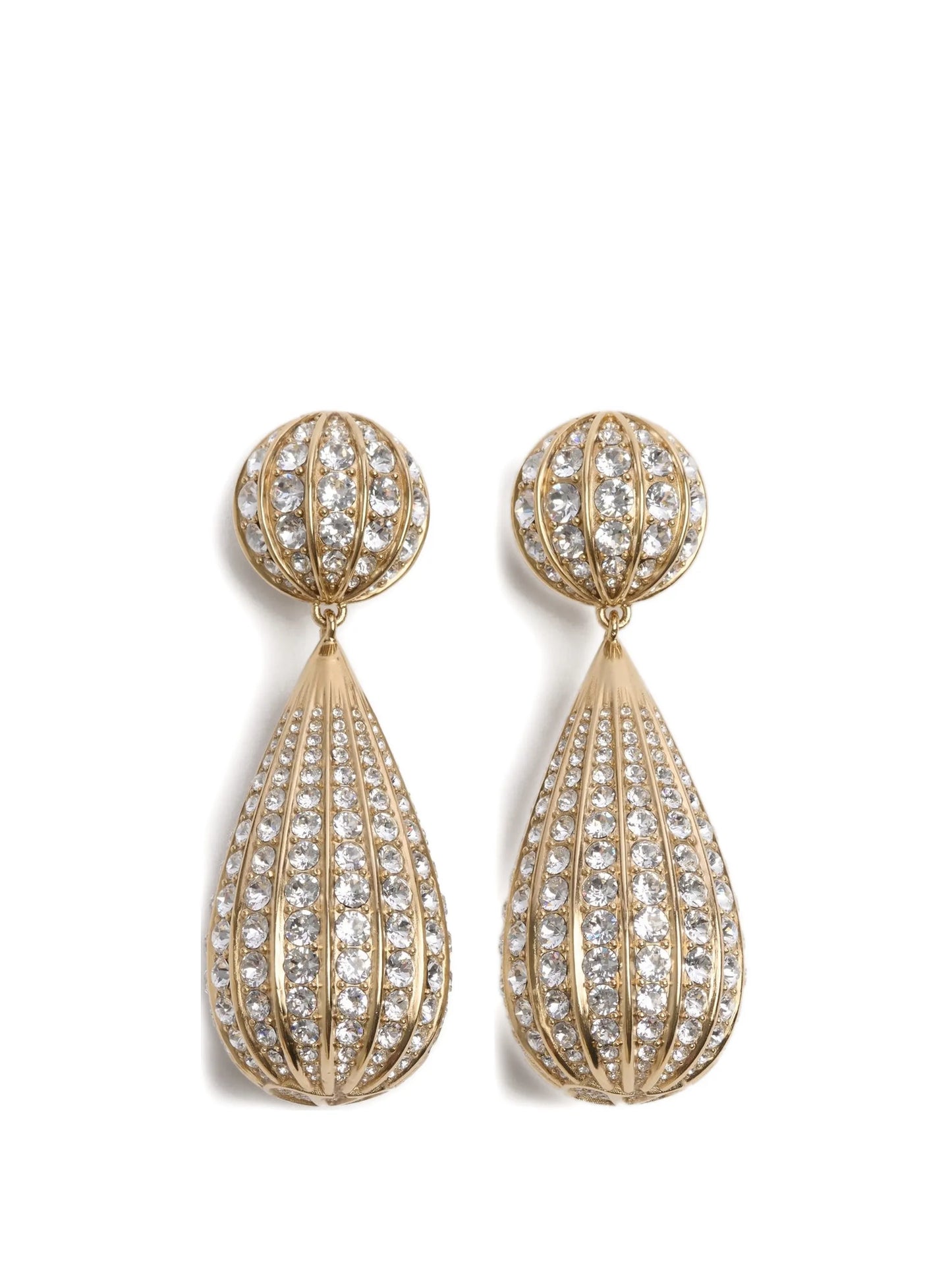 Poetique Des Gouttes metal and swarovski®-crystal earrings