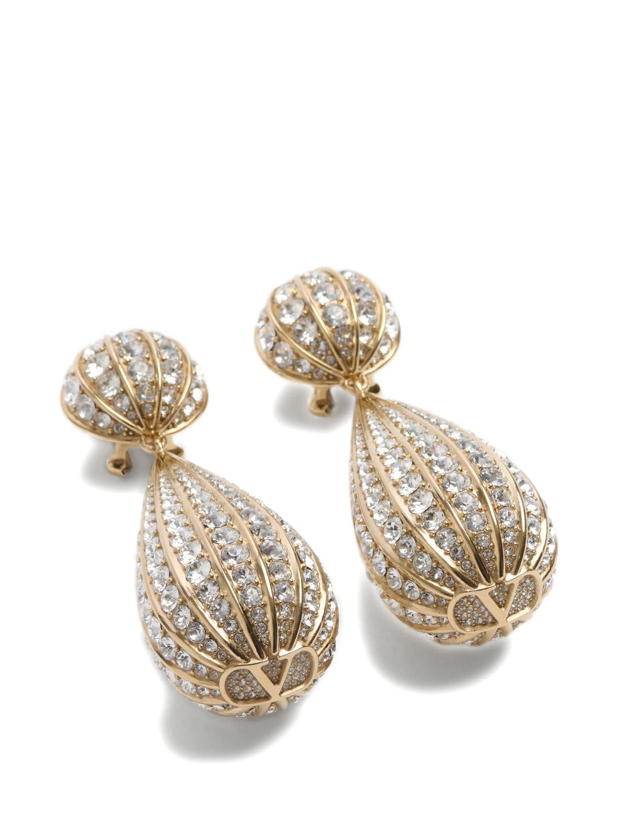 Poetique Des Gouttes metal and swarovski®-crystal earrings
