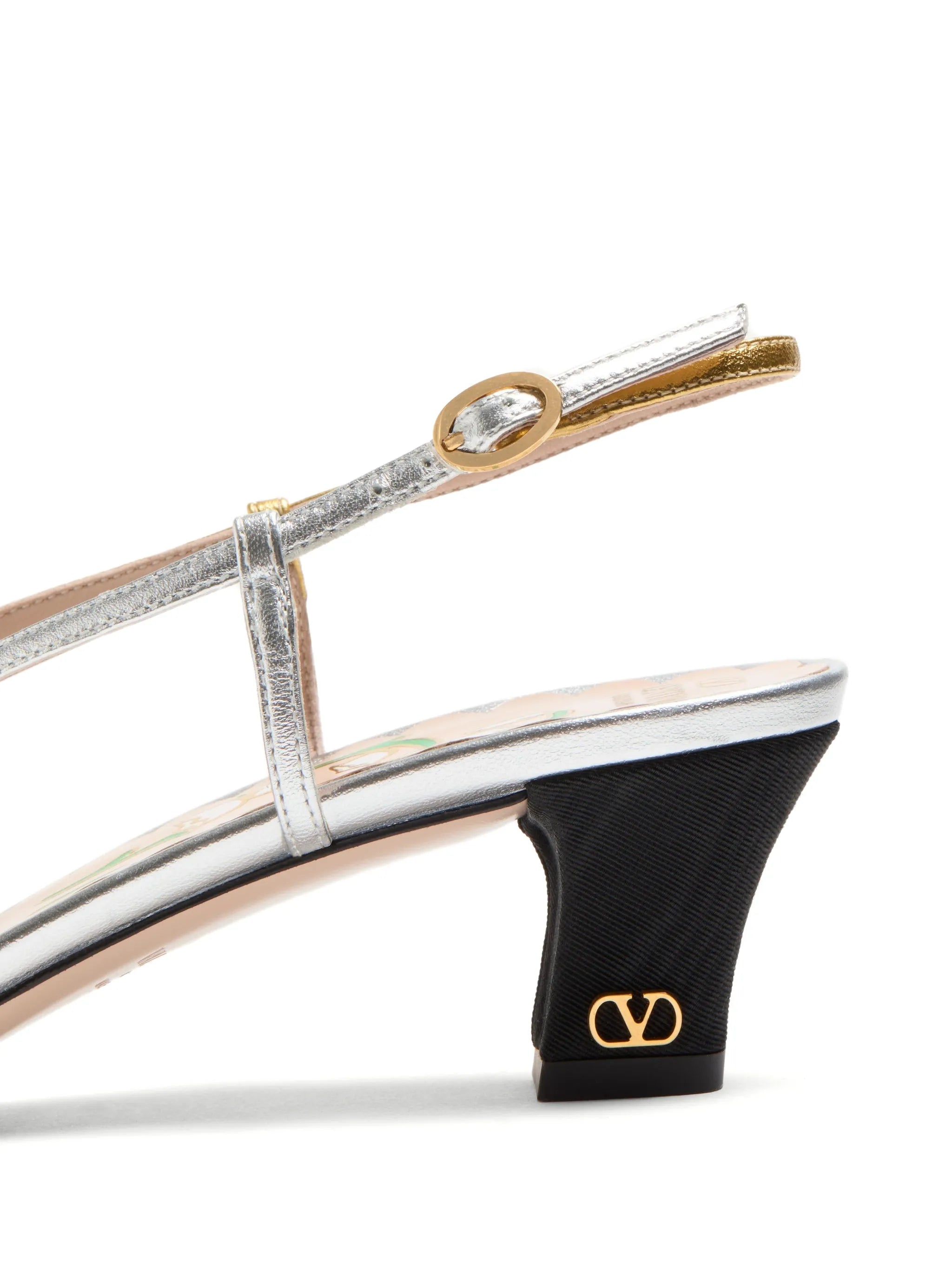 Bowow slingback pumps in moirè-fabric 45mm