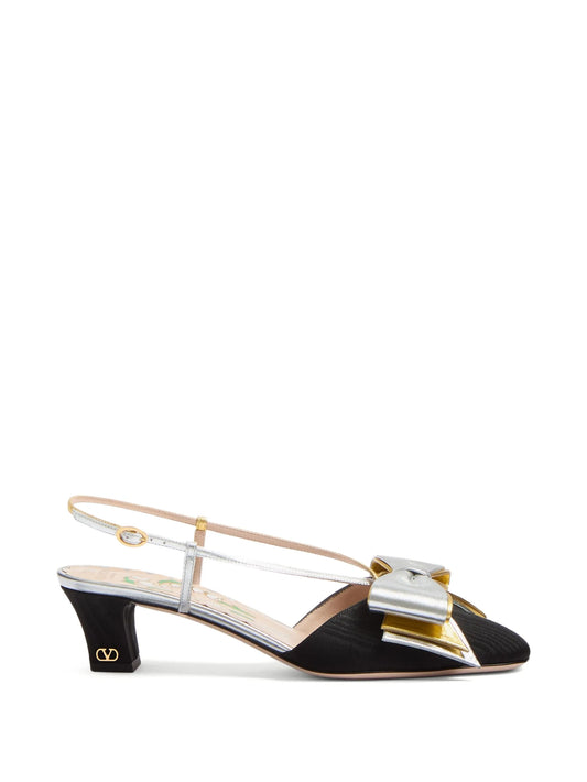 Bowow slingback pumps in moirè-fabric 45mm