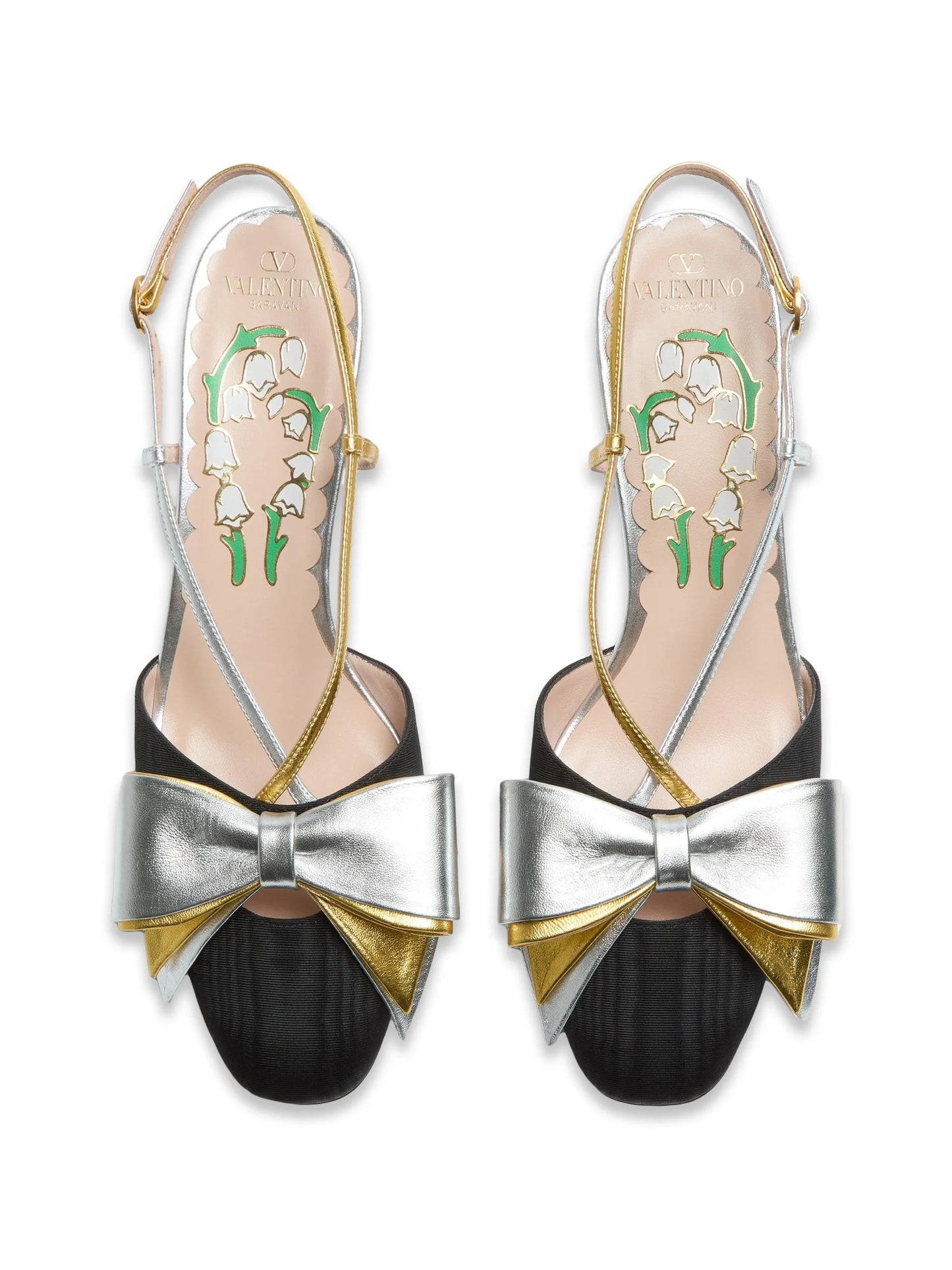 Bowow slingback pumps in moirè-fabric 45mm
