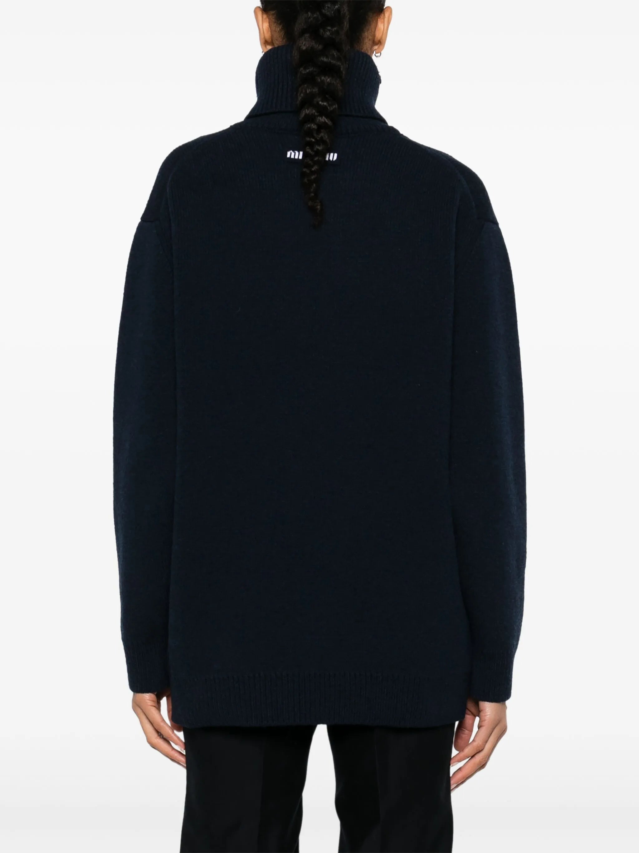 intarsia-knit logo sweater