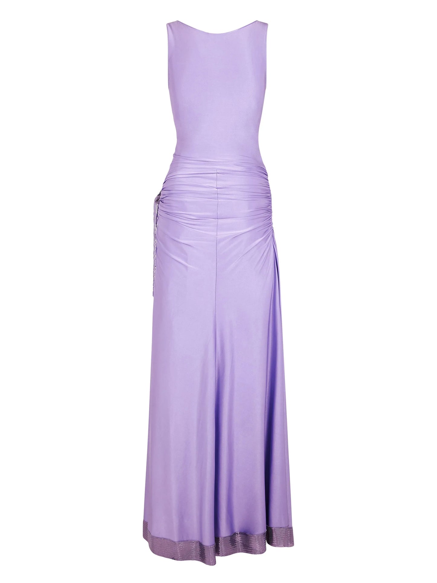 chainmail-detailing maxi dress
