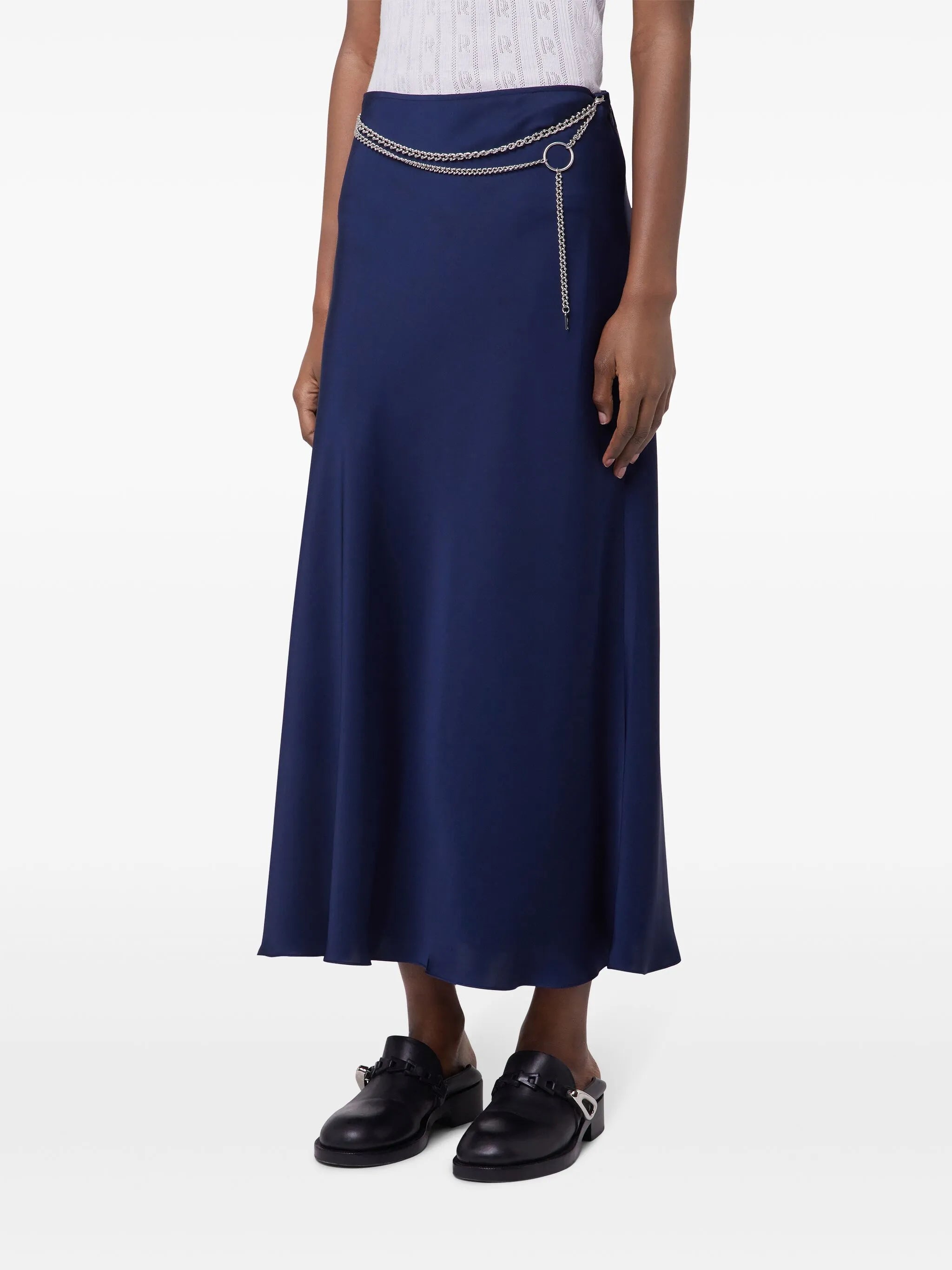 chain midi skirt