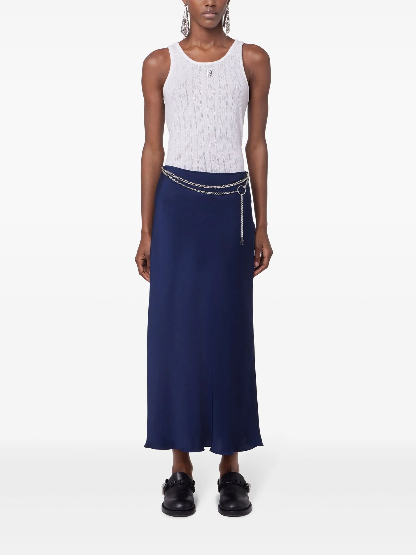 chain midi skirt
