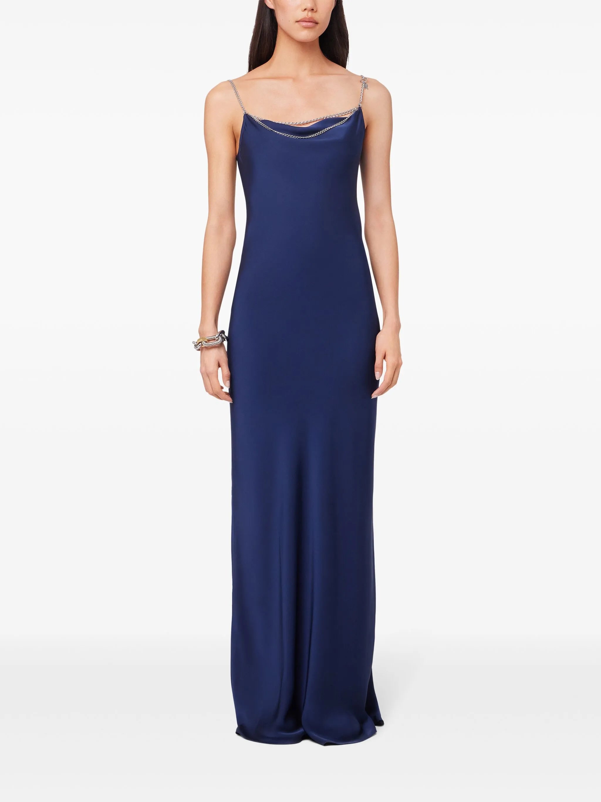 chain-straps maxi dress