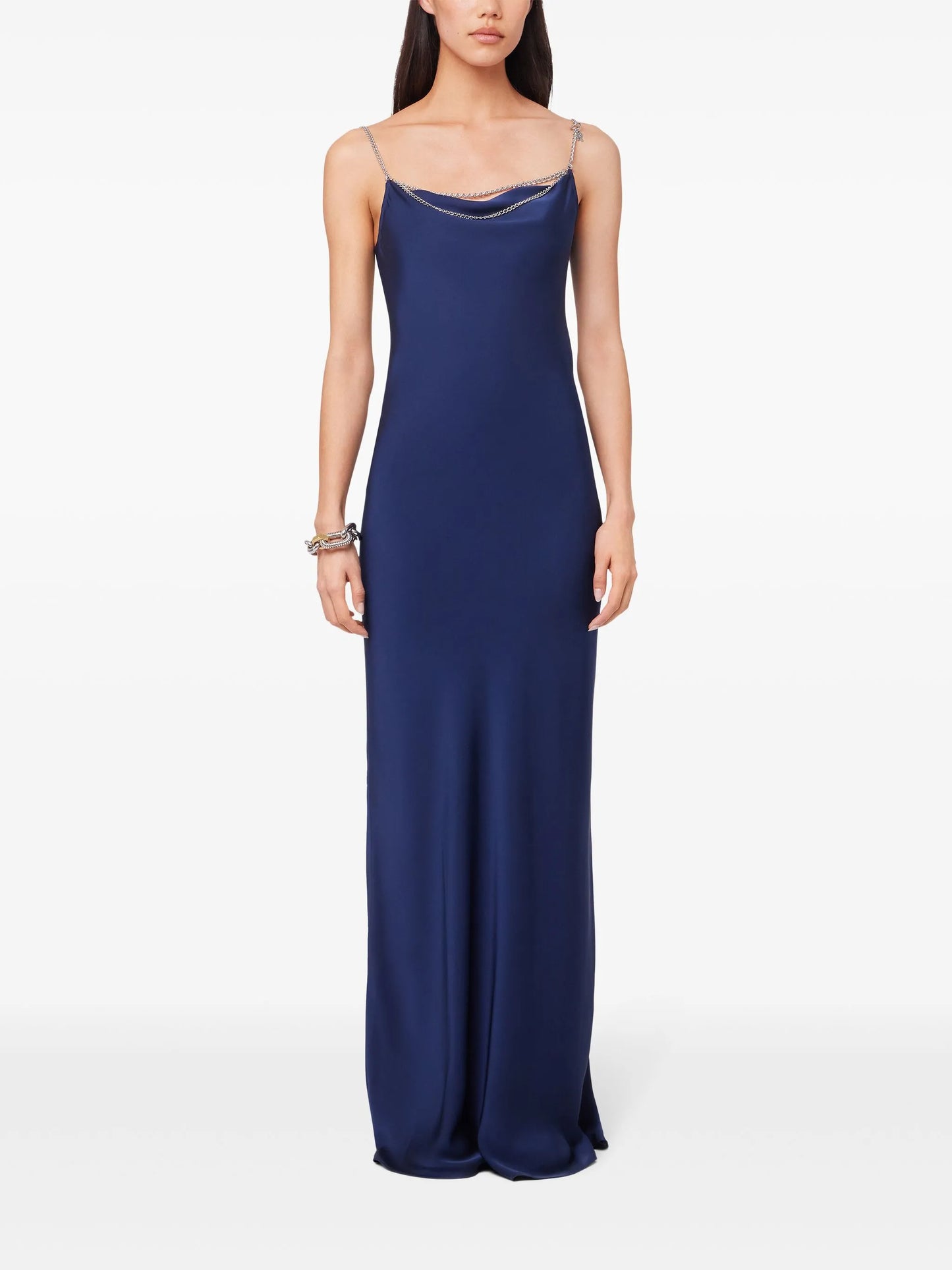 chain-straps maxi dress