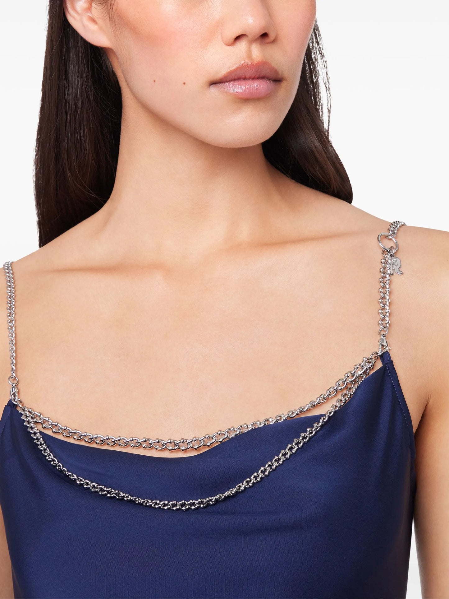 chain-straps maxi dress