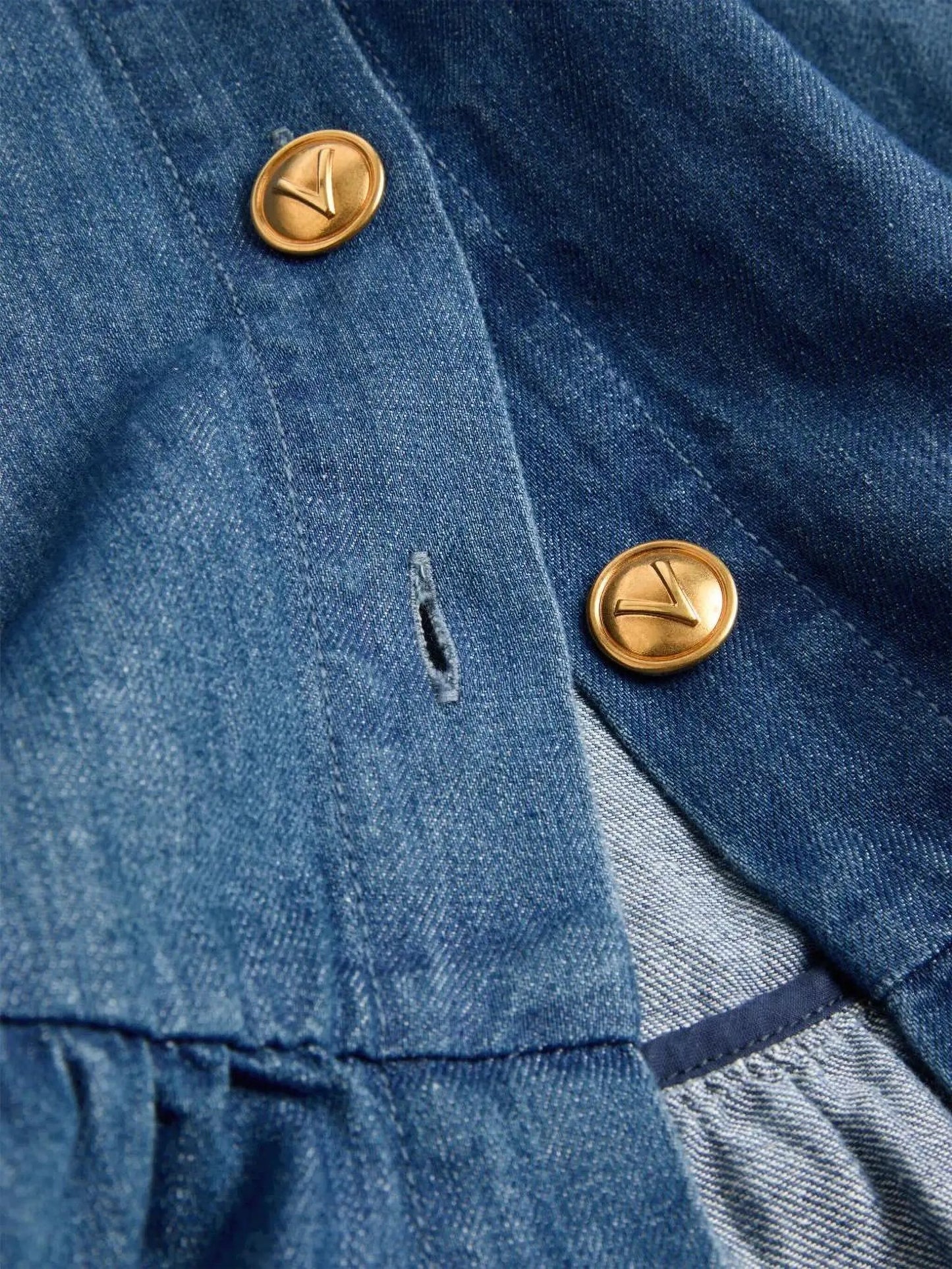 lightweight denim skirt