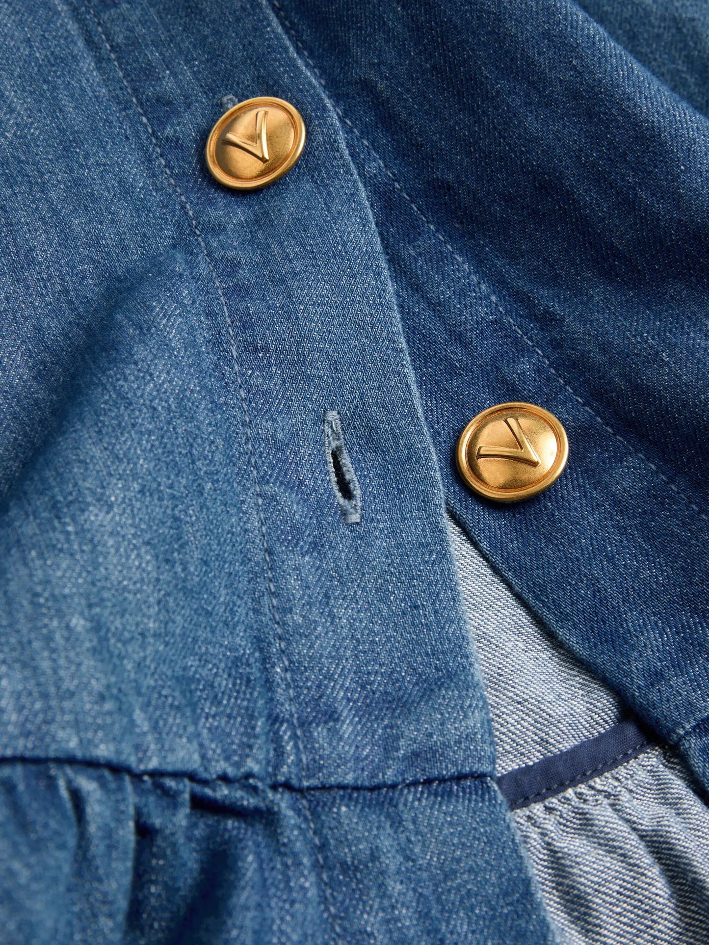 lightweight denim cotton skirt