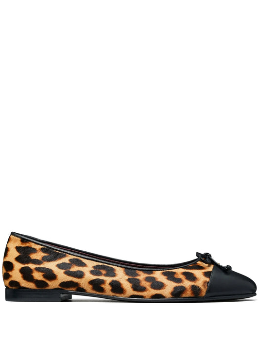 cap-toe ballerina shoes