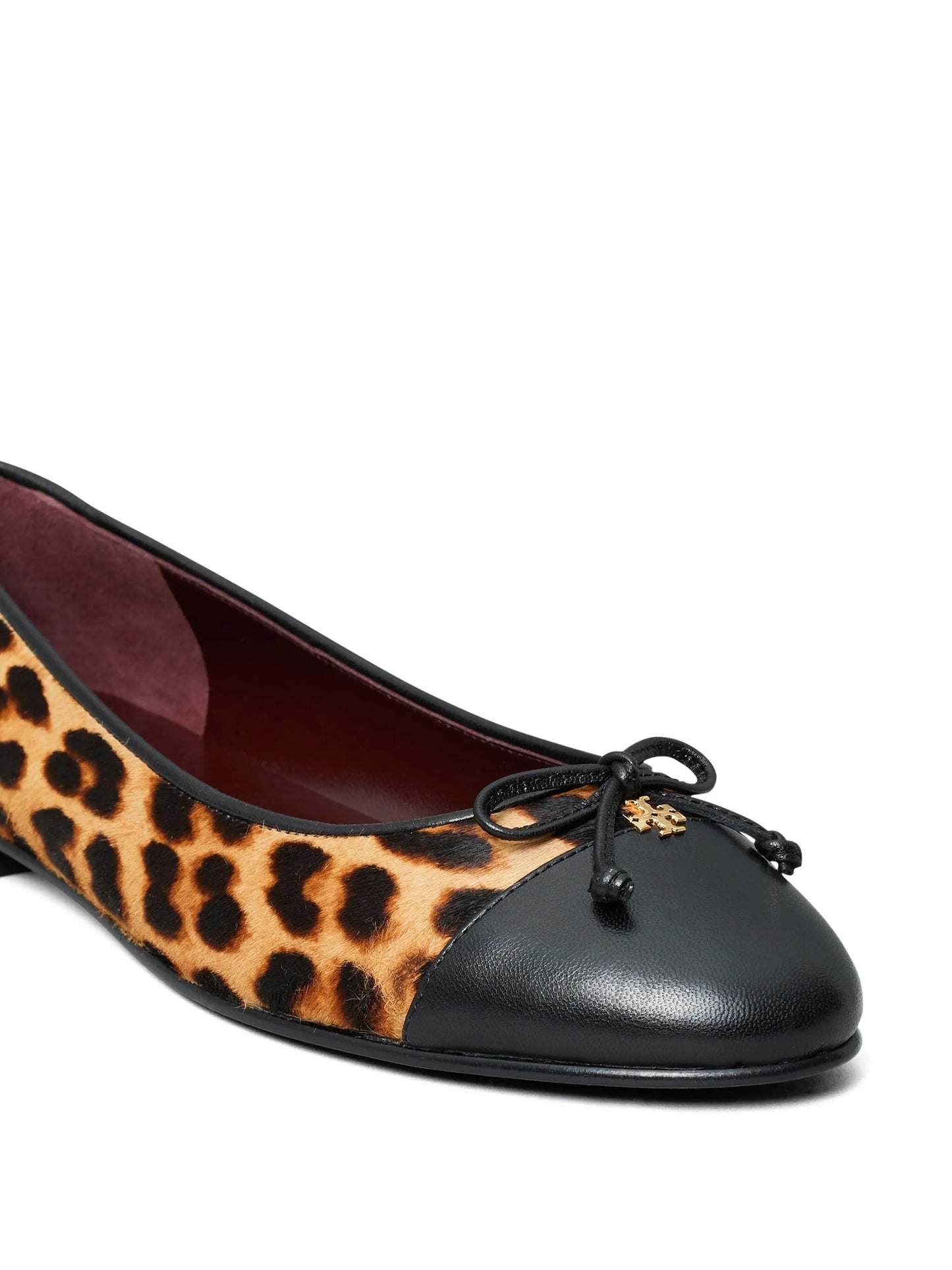 cap-toe ballerina shoes