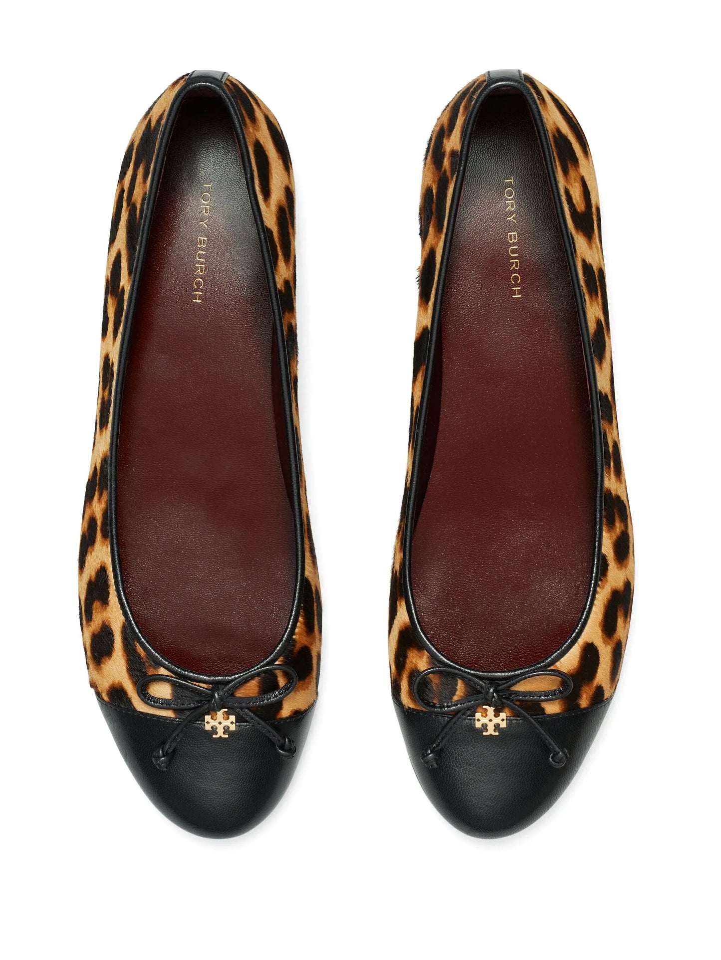 cap-toe ballerina shoes