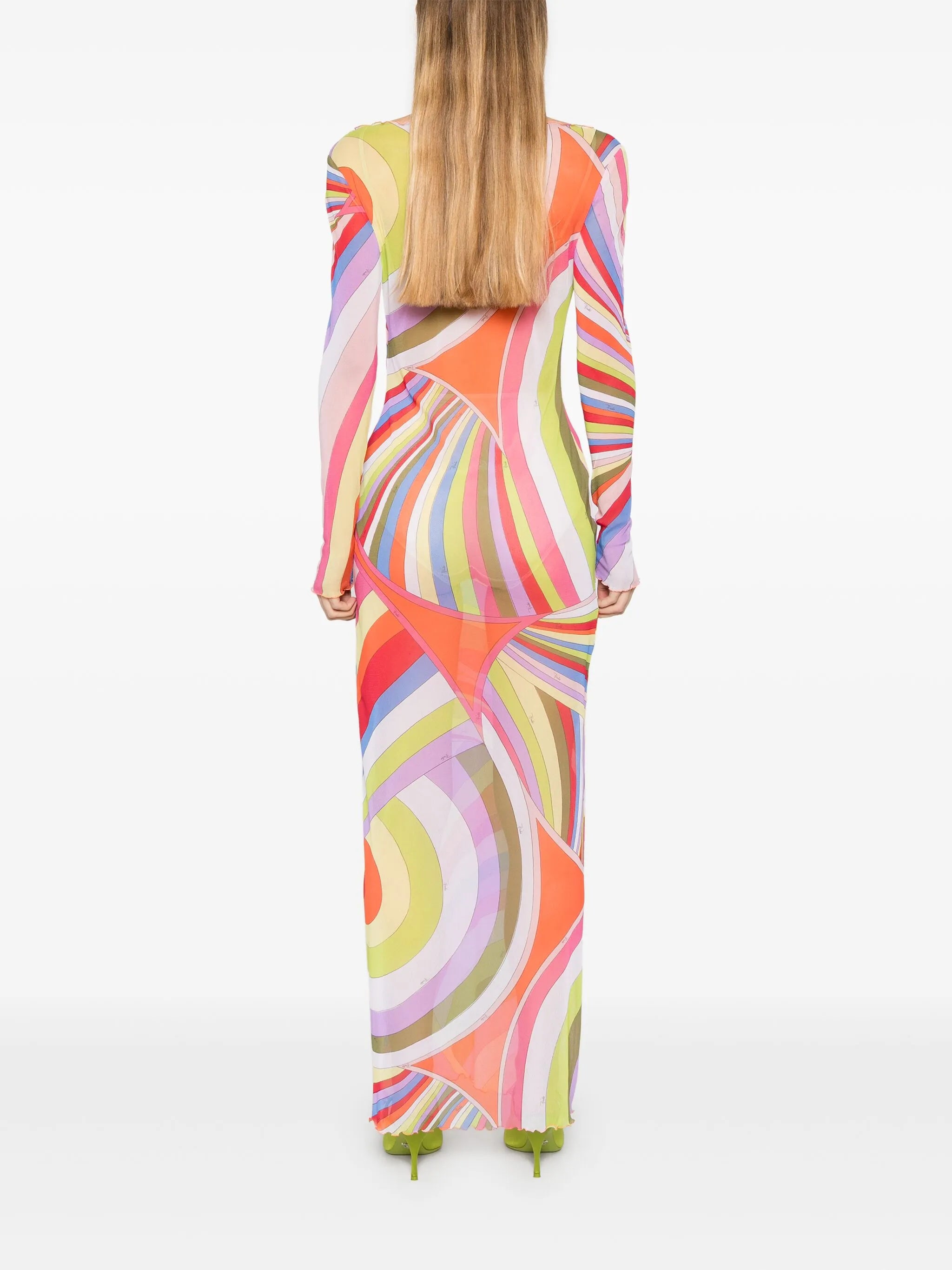 Iride-print dress