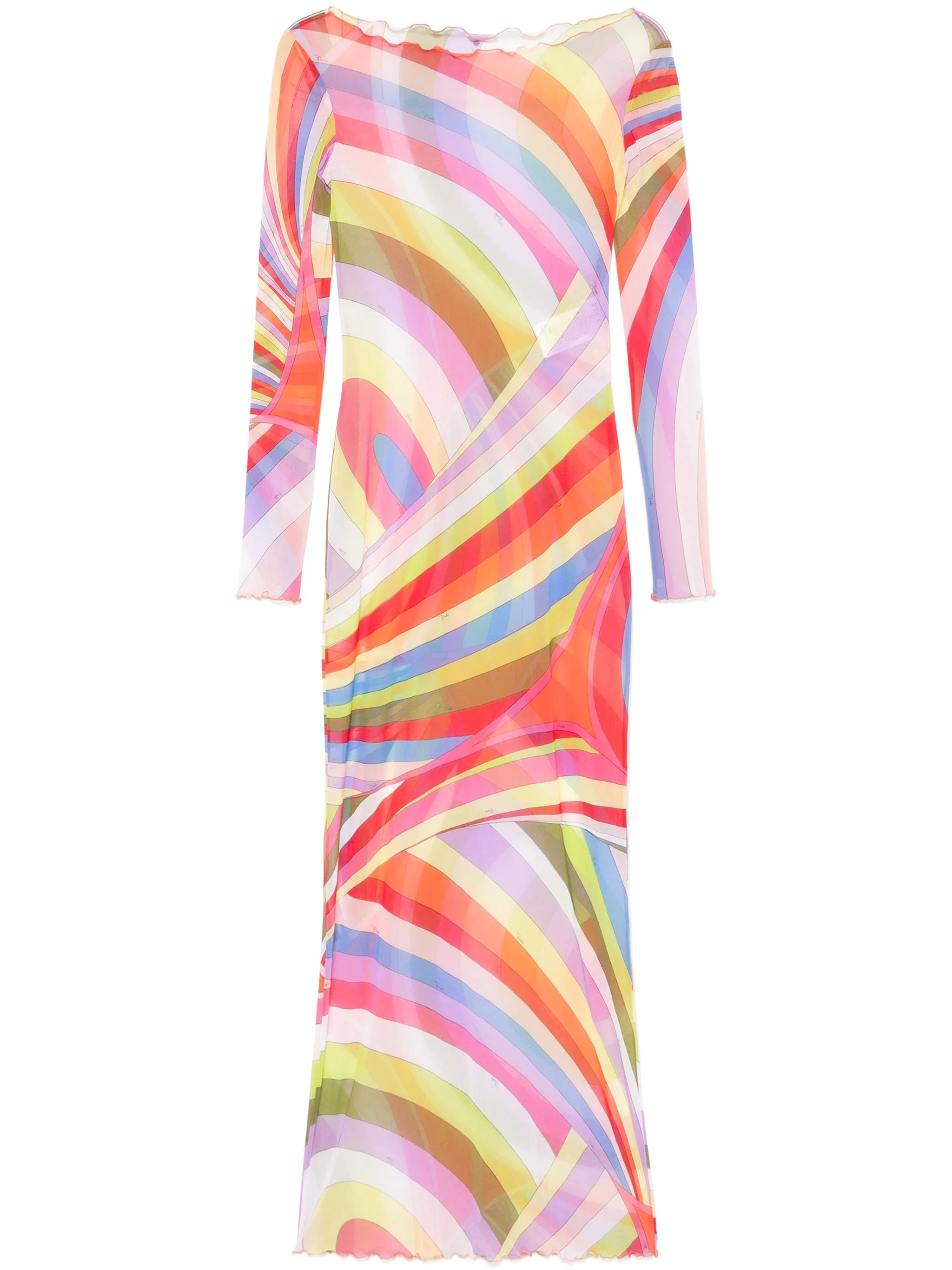 Iride-print dress