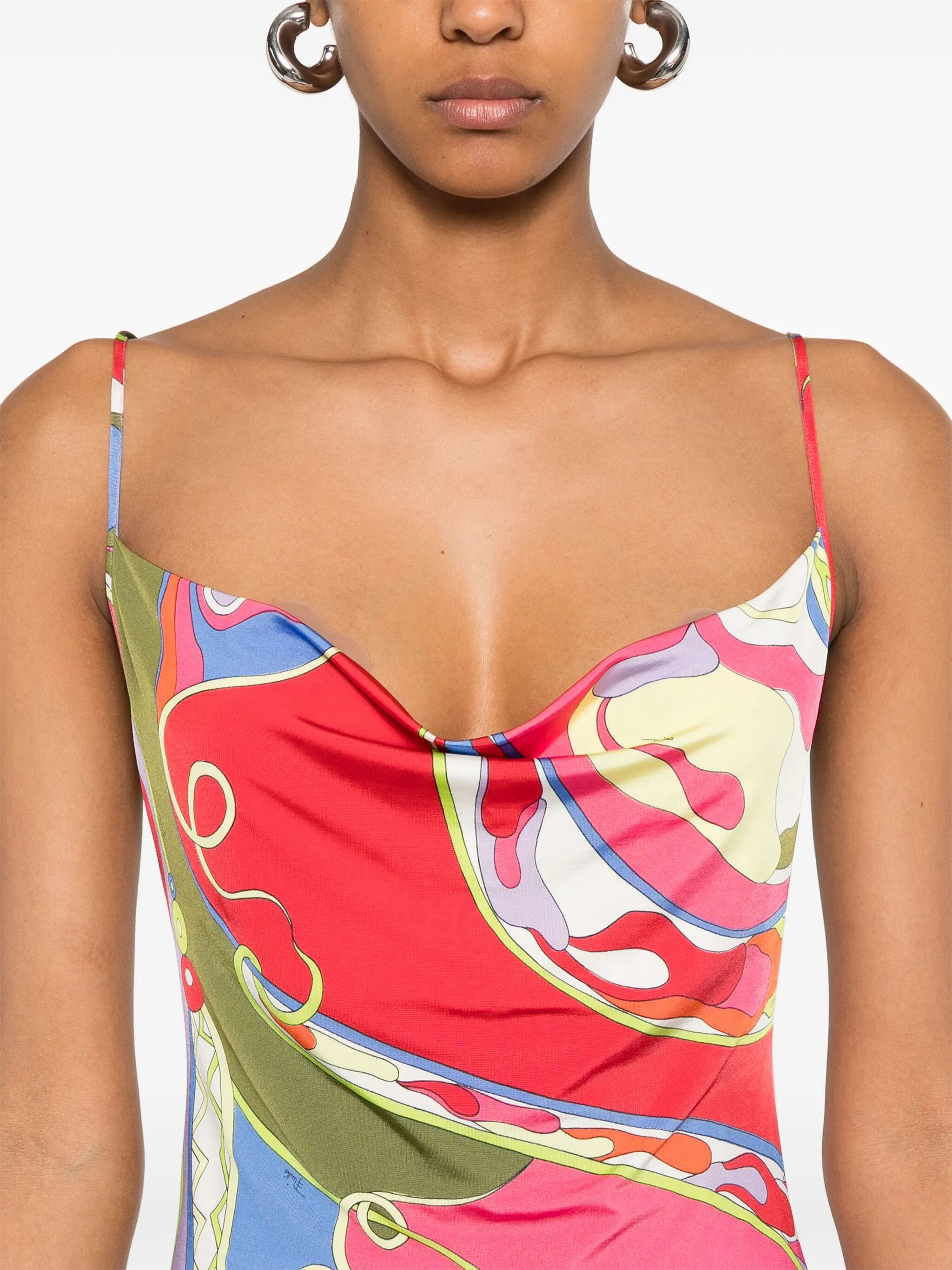 Orchidee-print dress