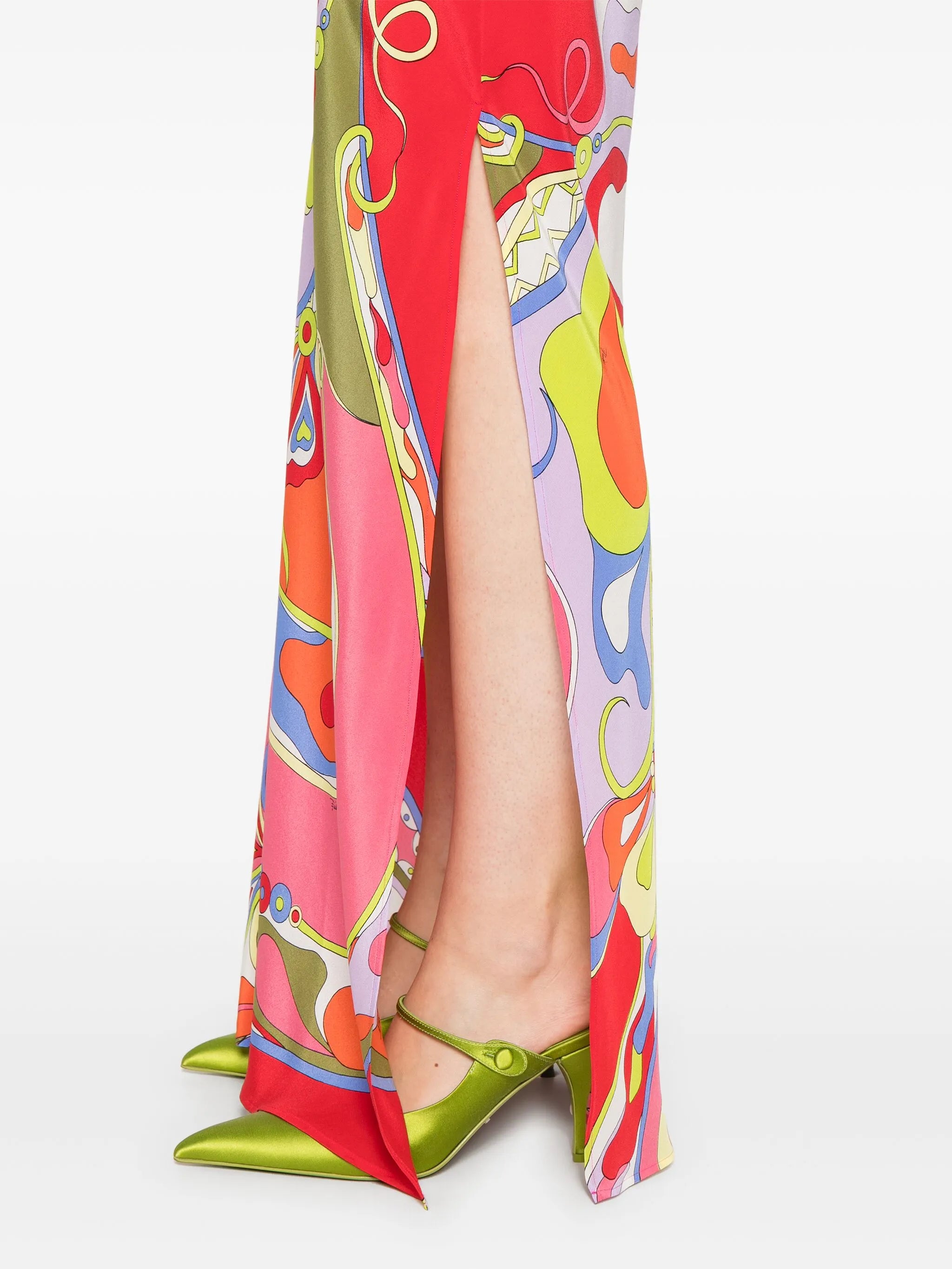 Orchidee-print dress