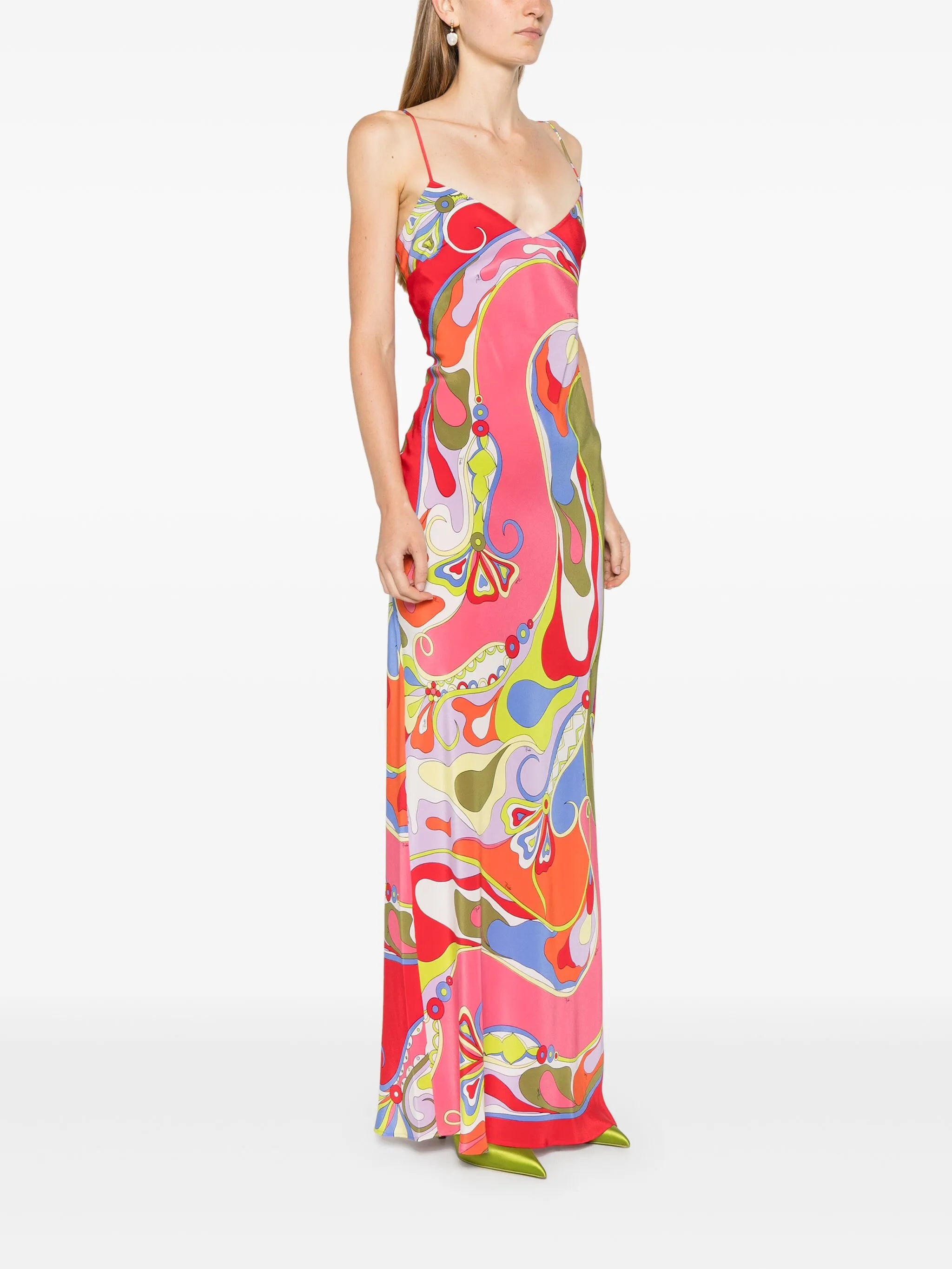 Orchidee-print dress