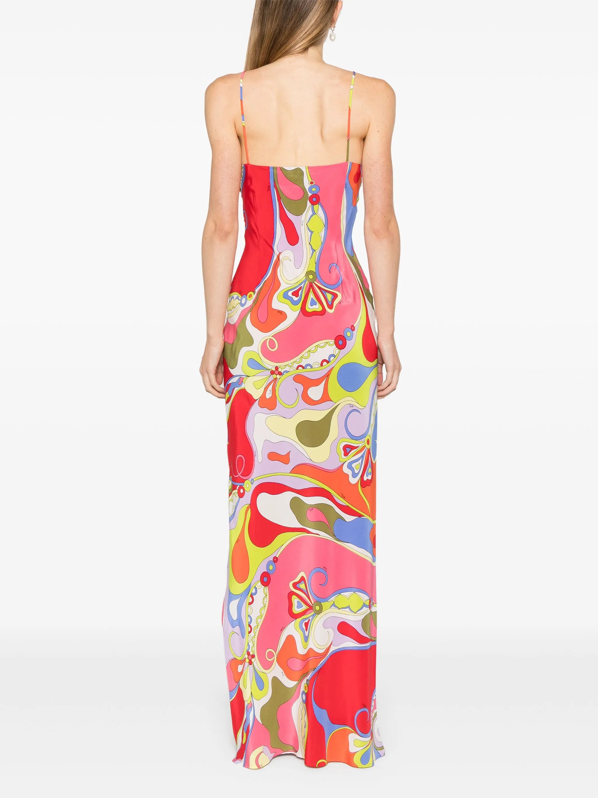 Orchidee-print dress
