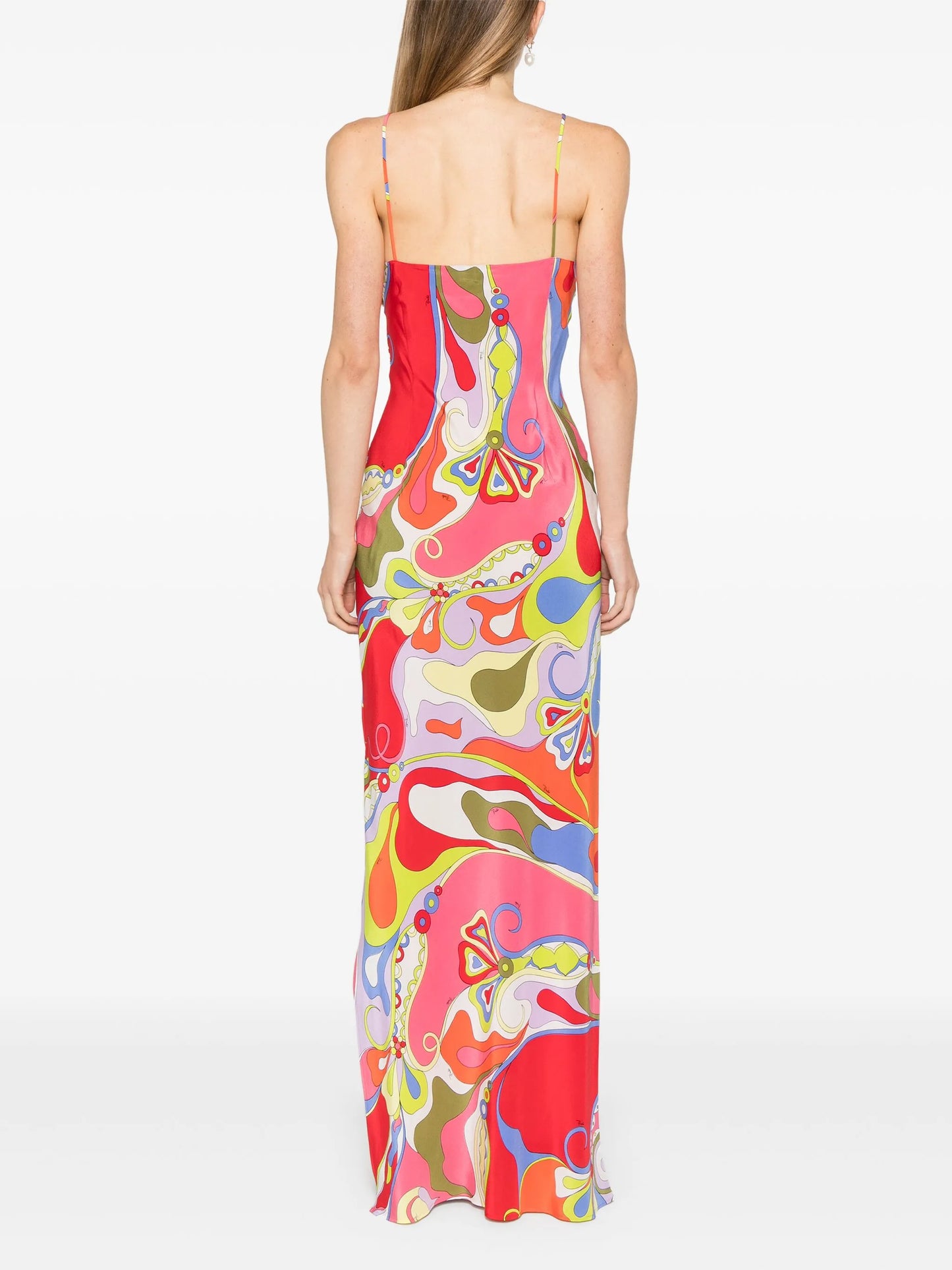 Orchidee-print dress