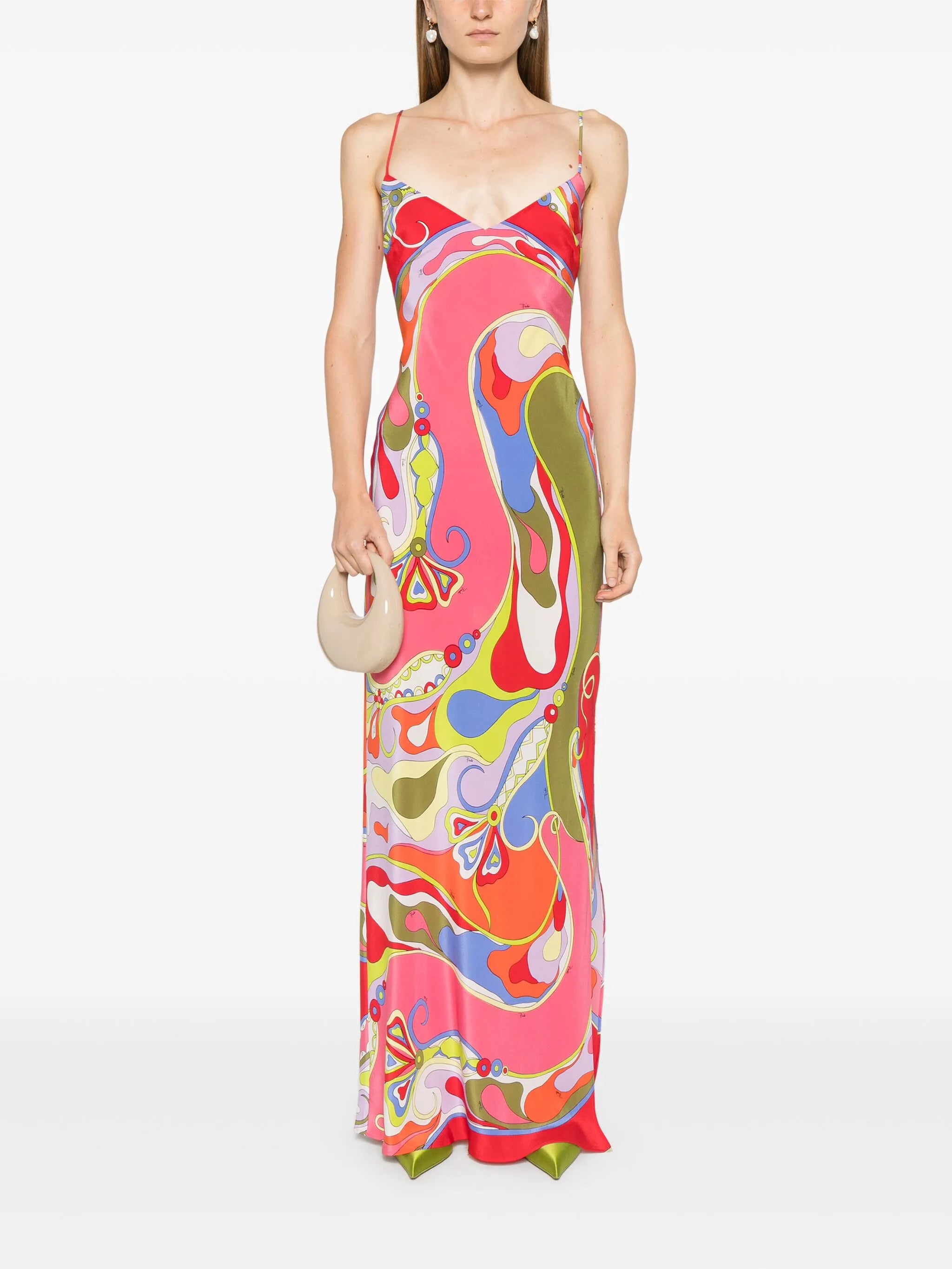 Orchidee-print dress