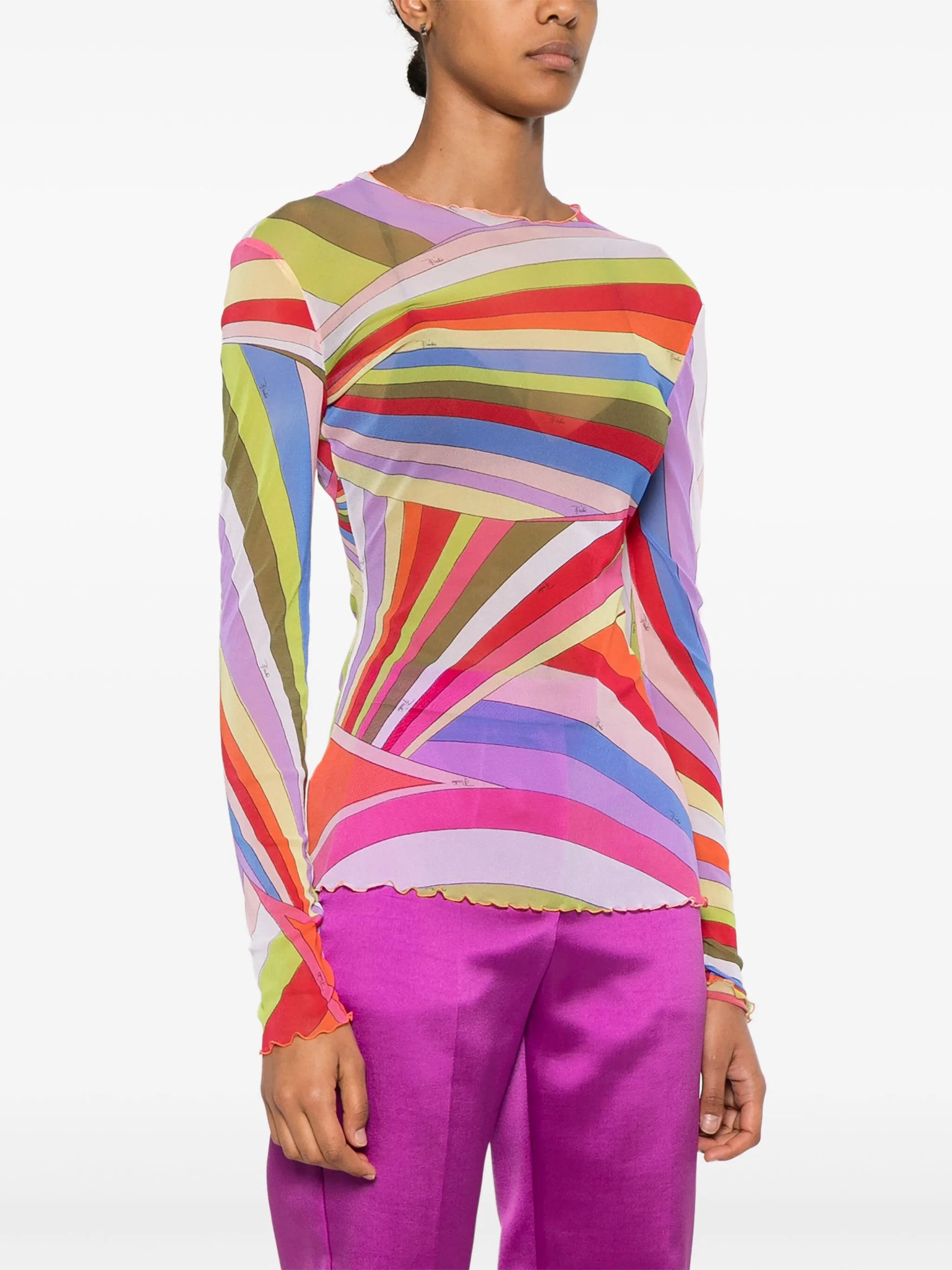 Iride-print top
