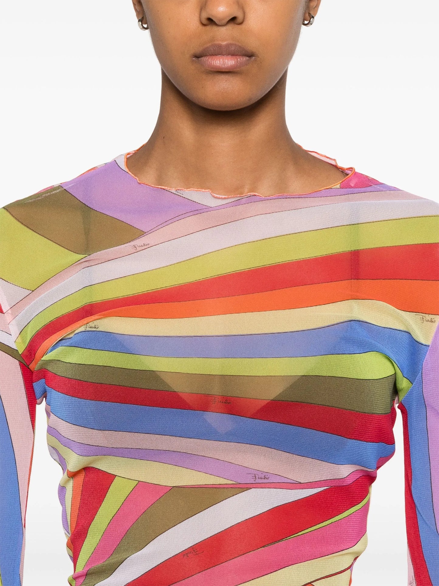 Iride-print top