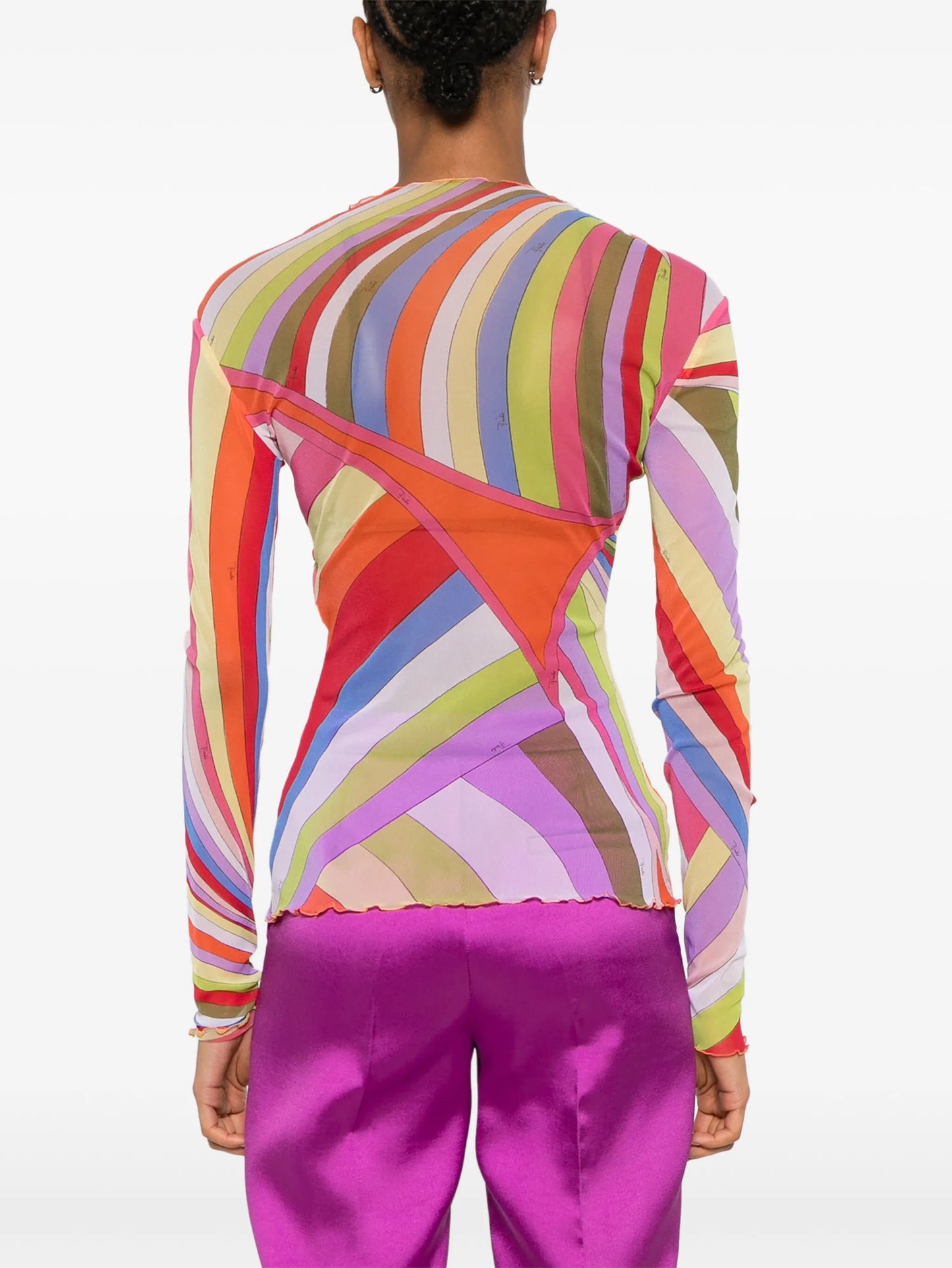 Iride-print top