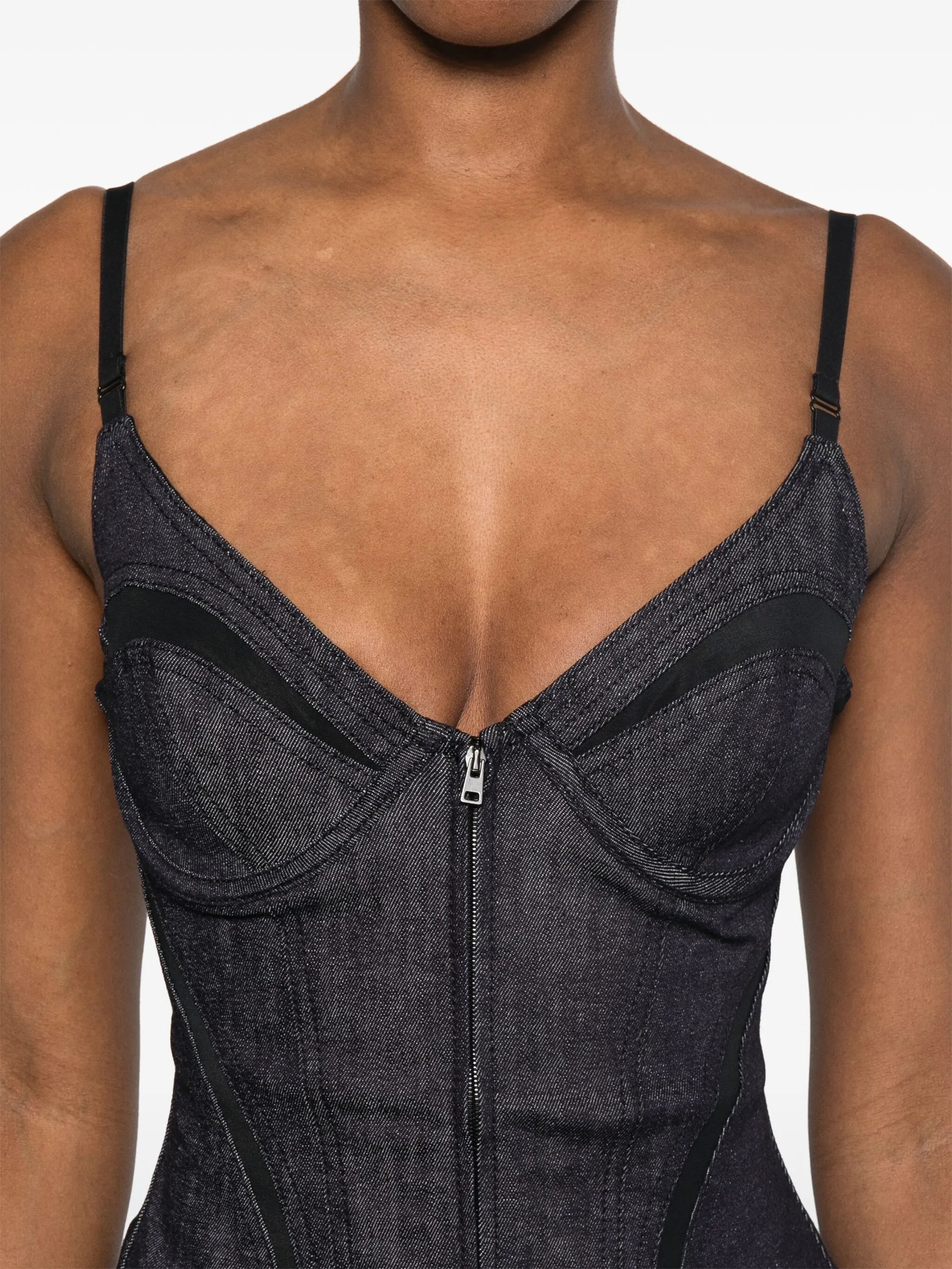 denim corset