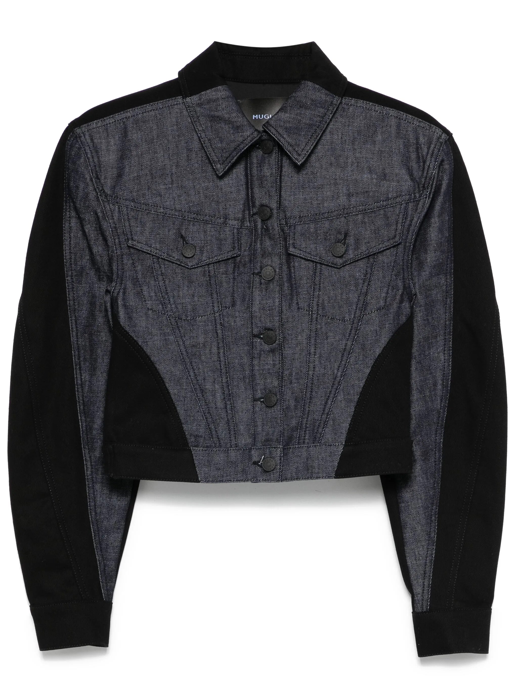 colour-block denim jacket - Thumbnail 1