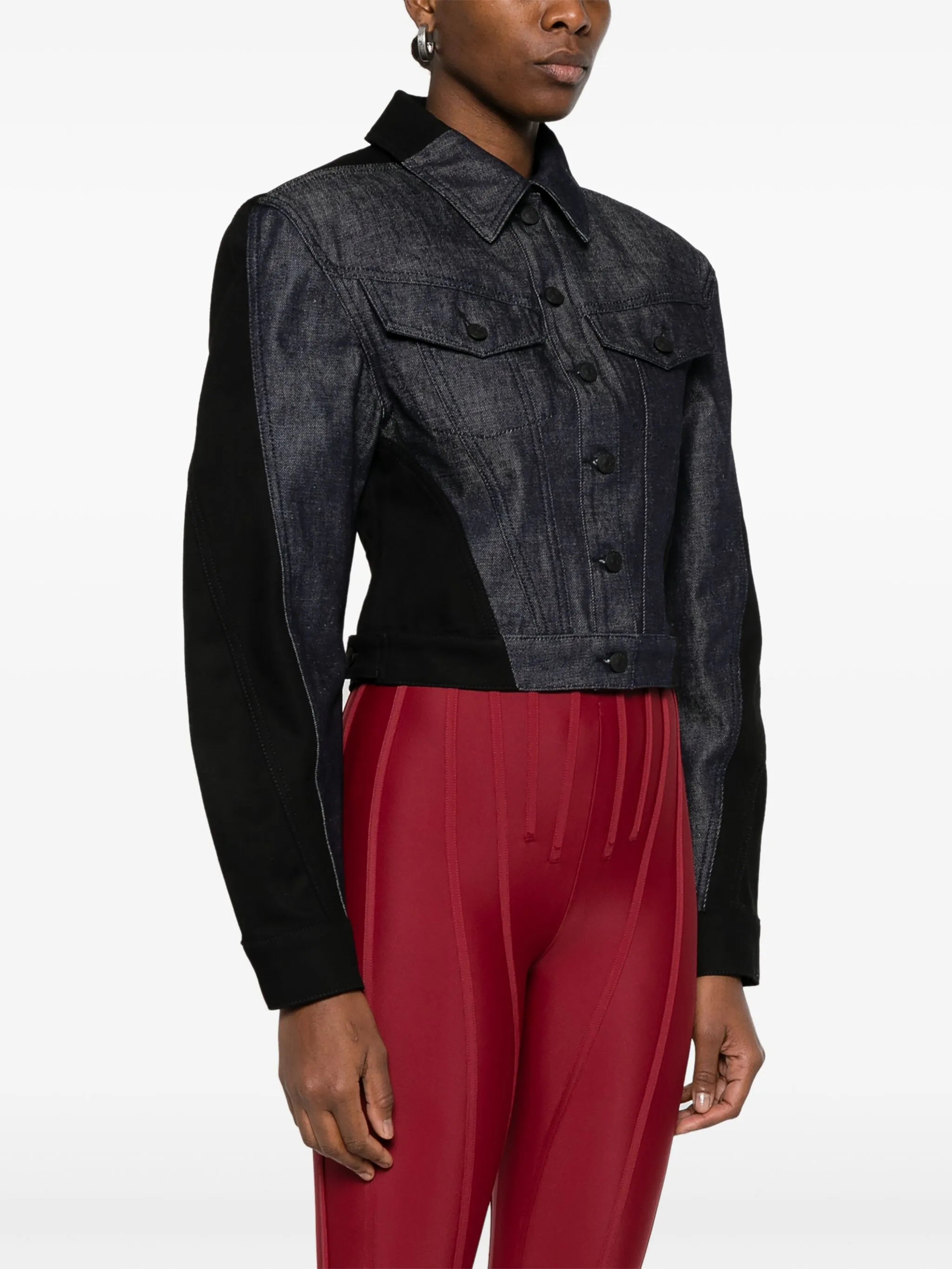 colour-block denim jacket - Thumbnail 3