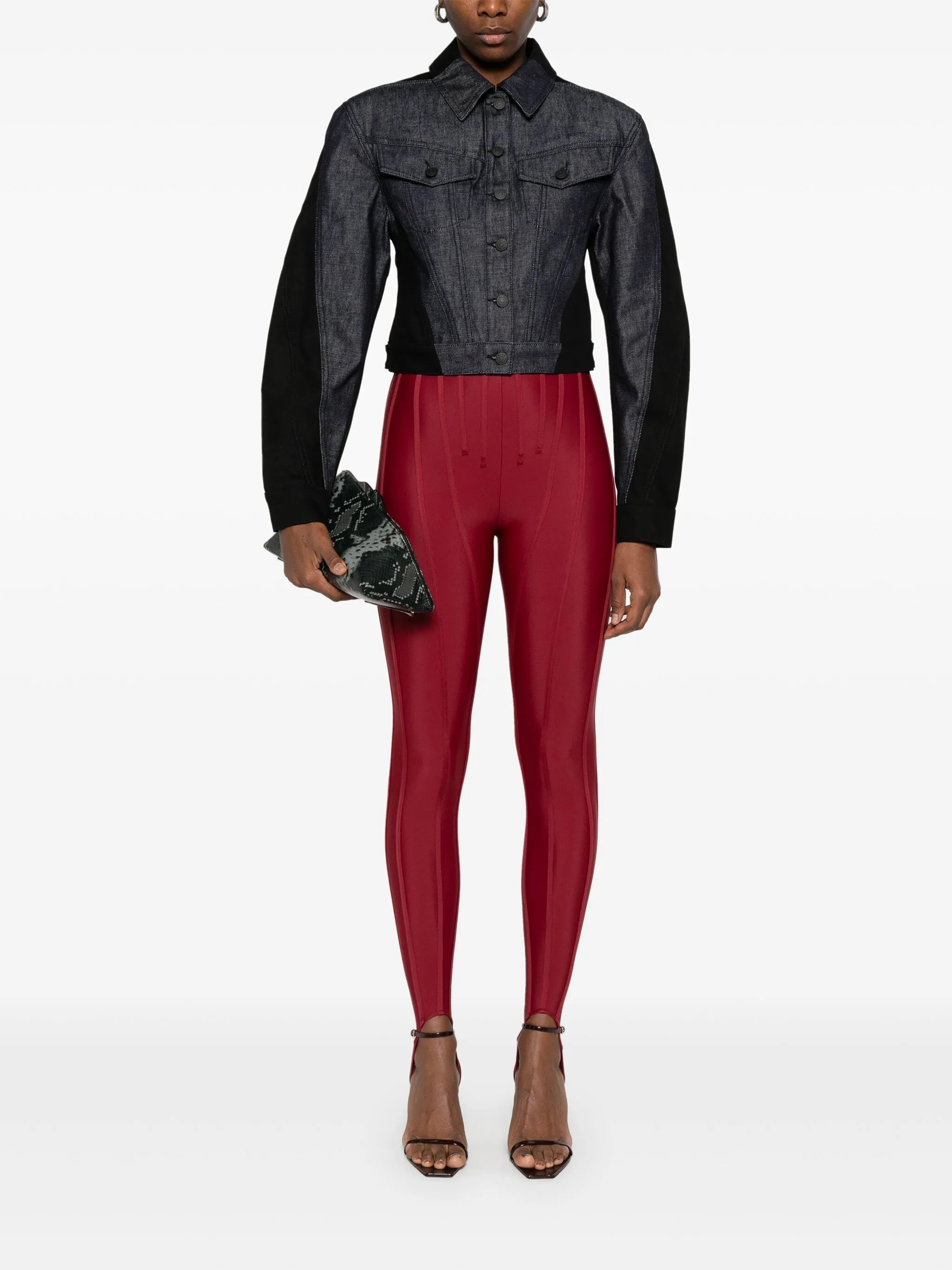 colour-block denim jacket - Thumbnail 2