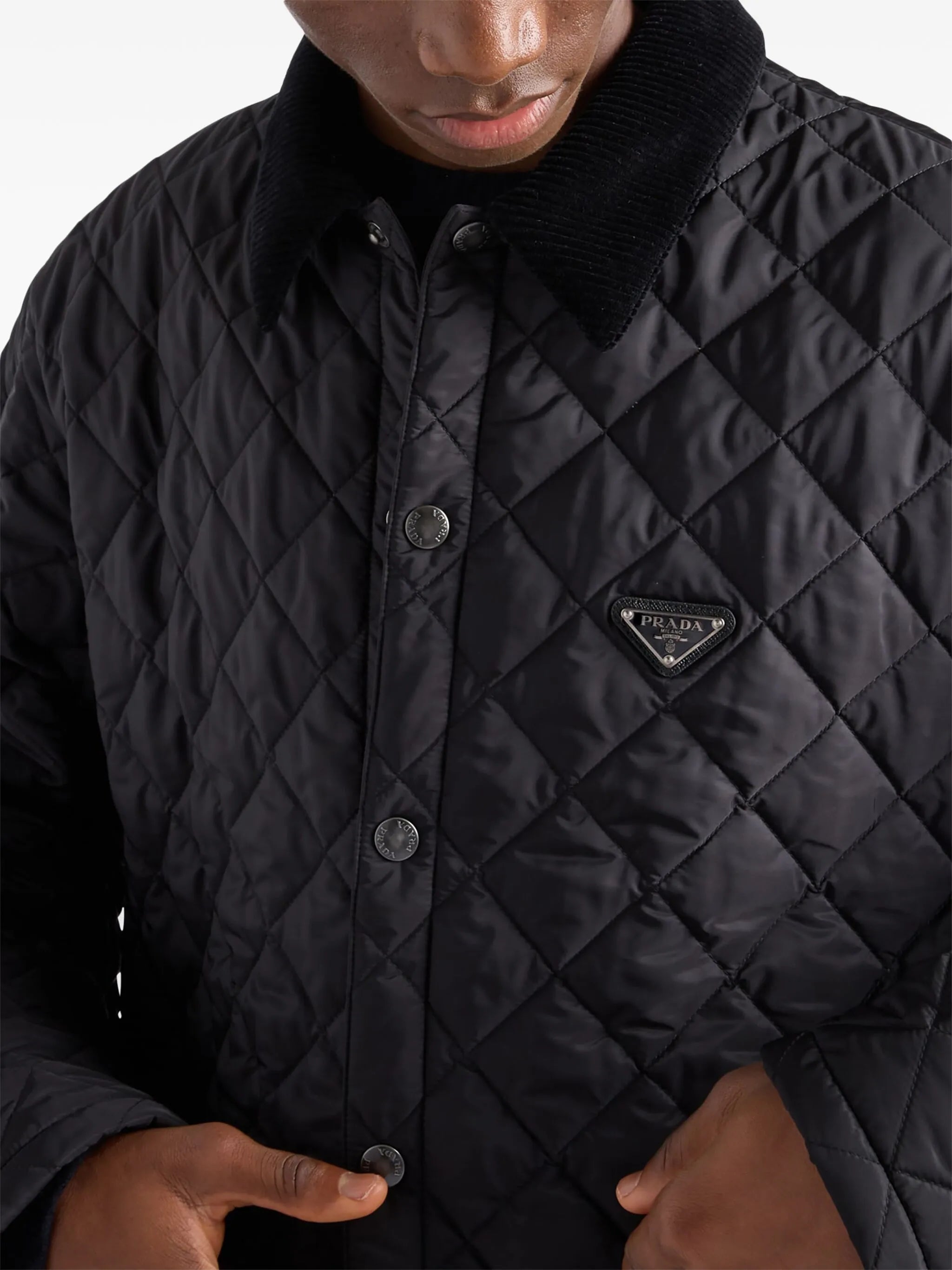 Re-Nylon quilted jacket