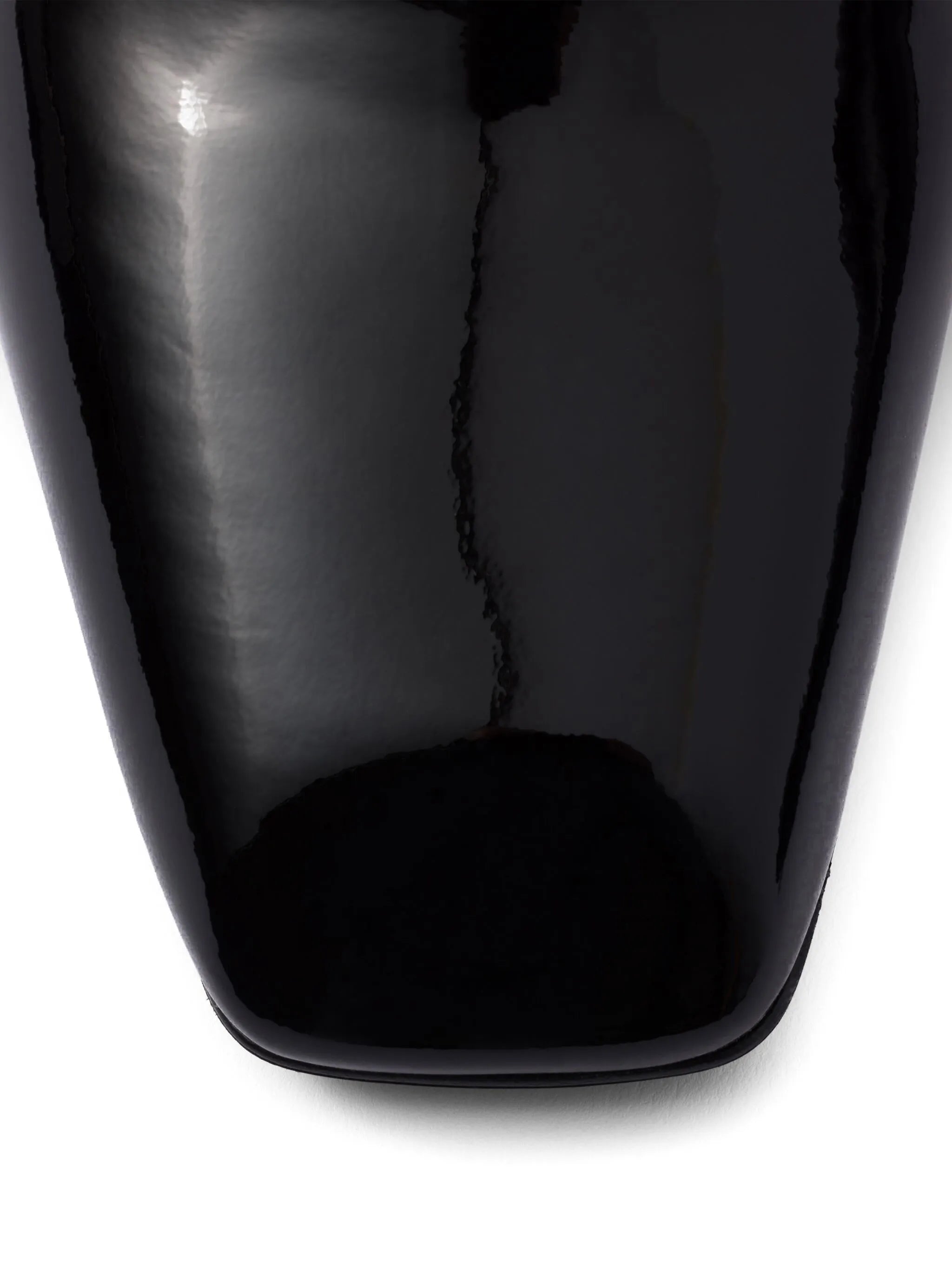 85mm patent-leather mules