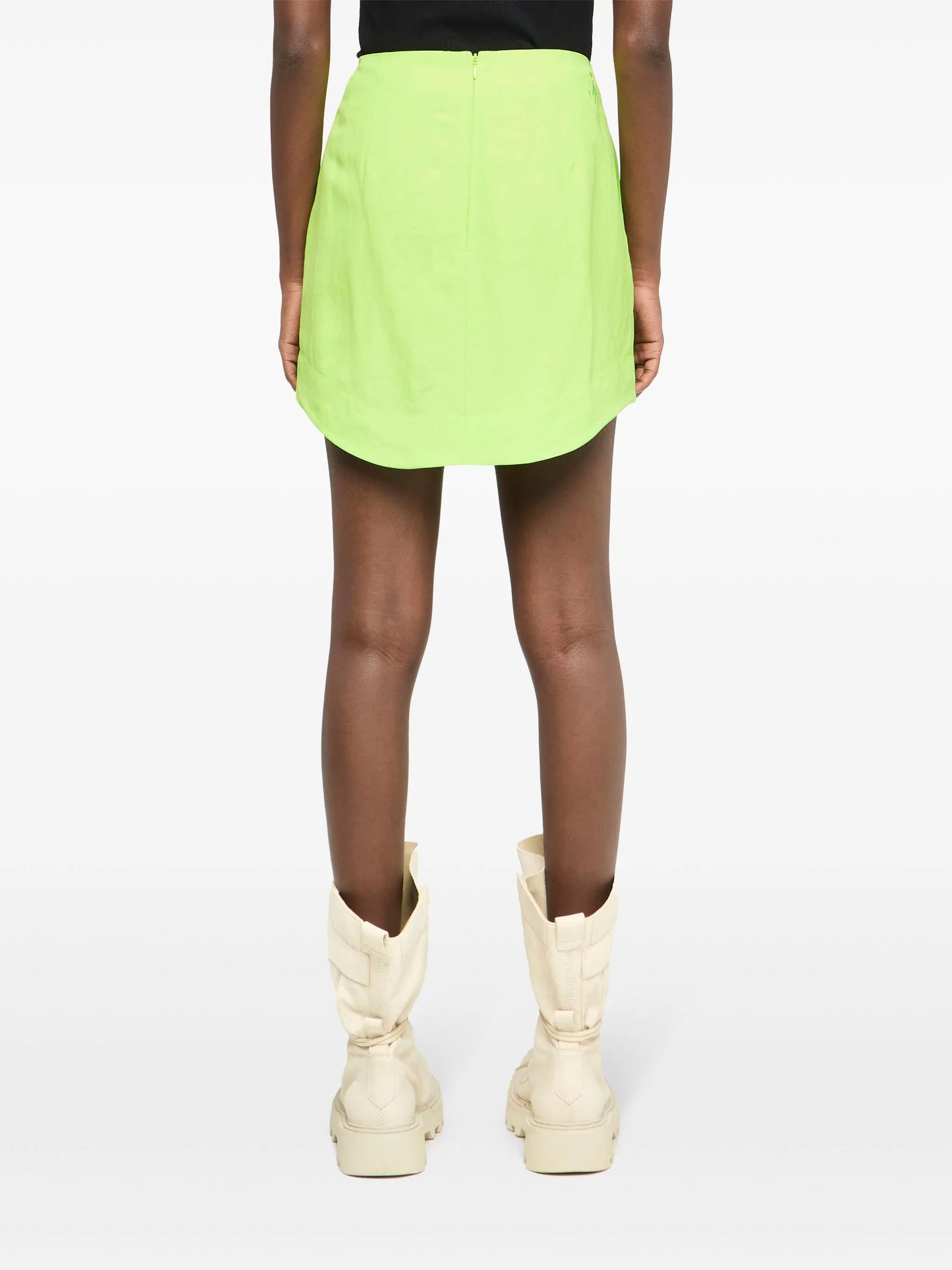 curved-hem mini skirt