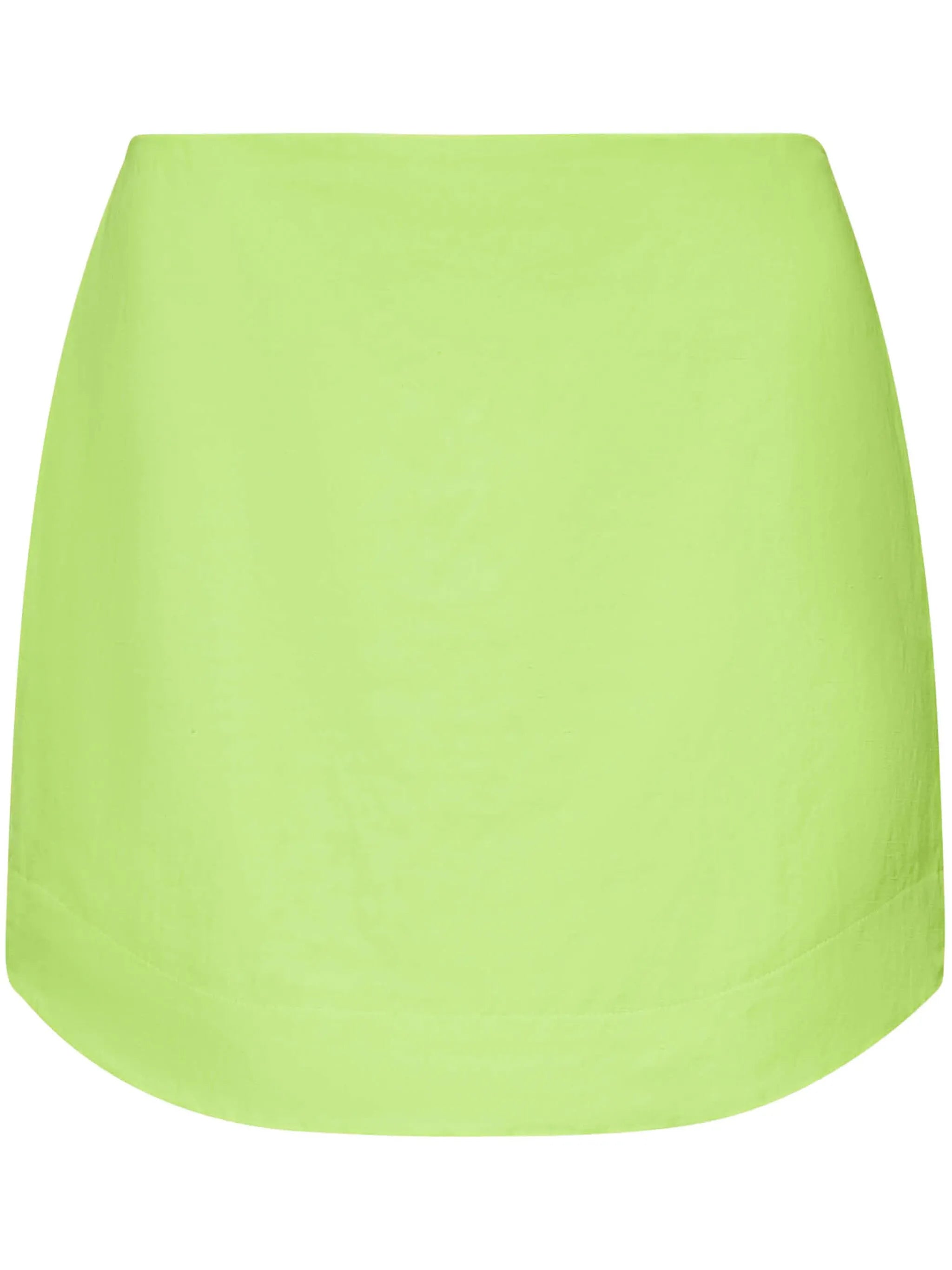 curved-hem mini skirt