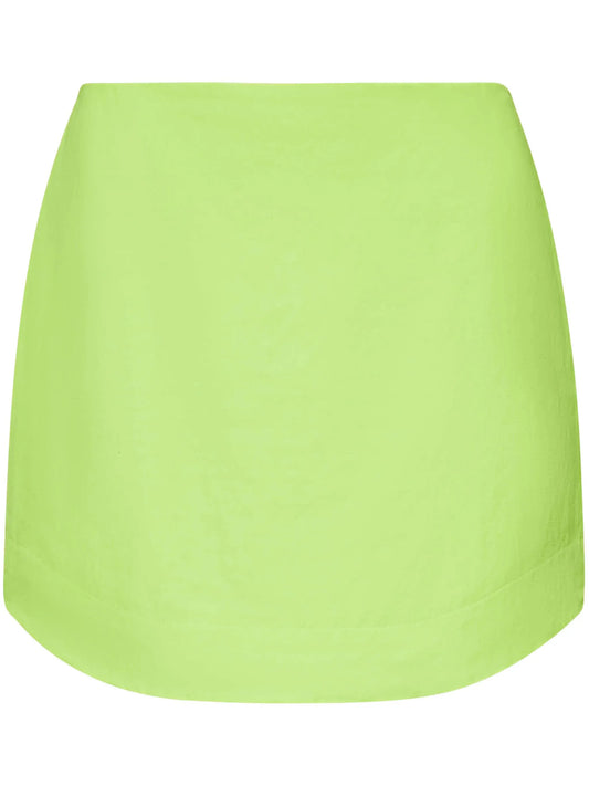 curved-hem mini skirt