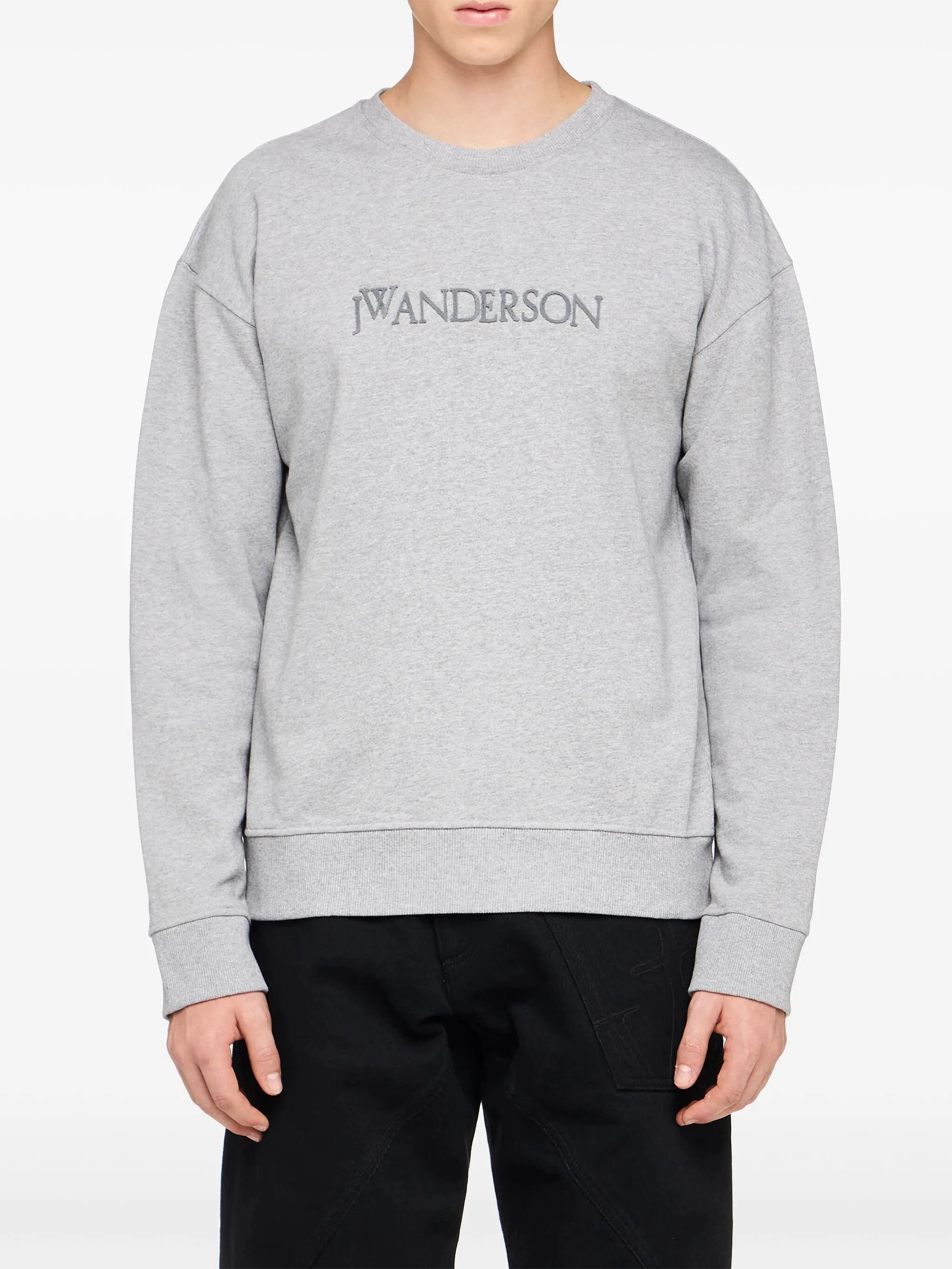 logo-embroidered sweatshirt