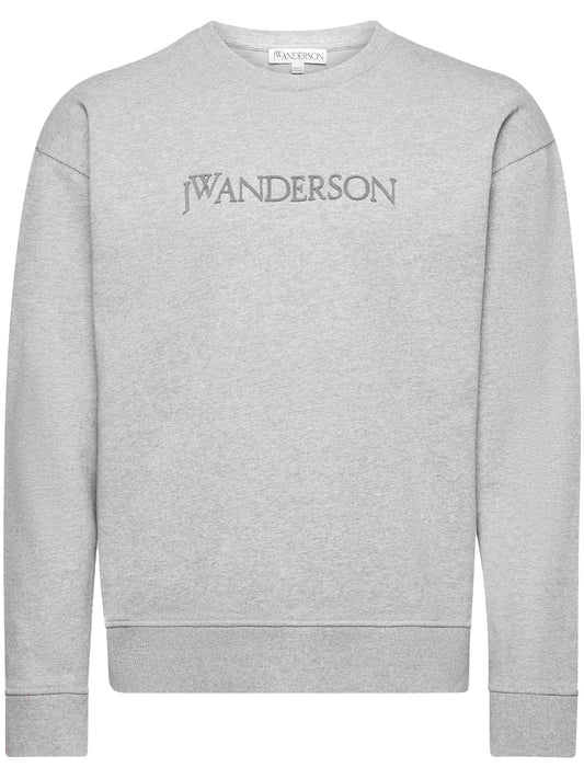 logo-embroidered sweatshirt