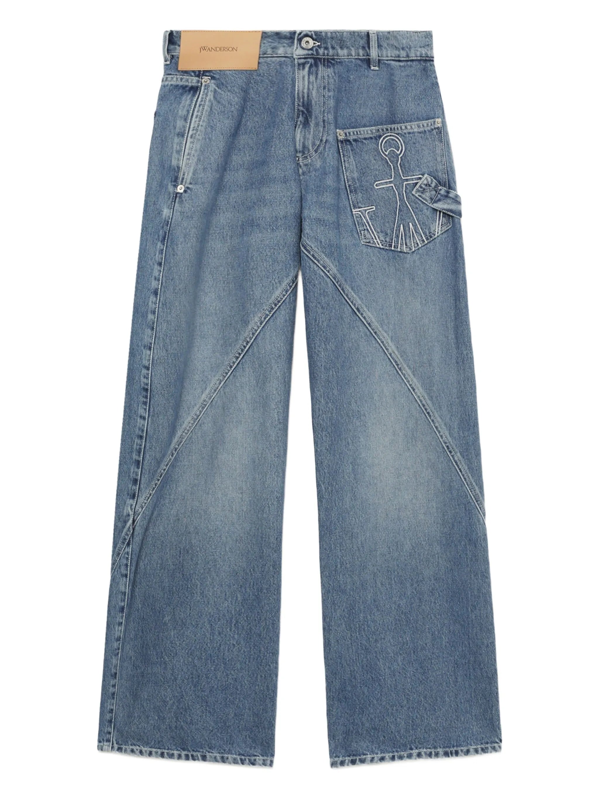 Workwear straight-leg jeans