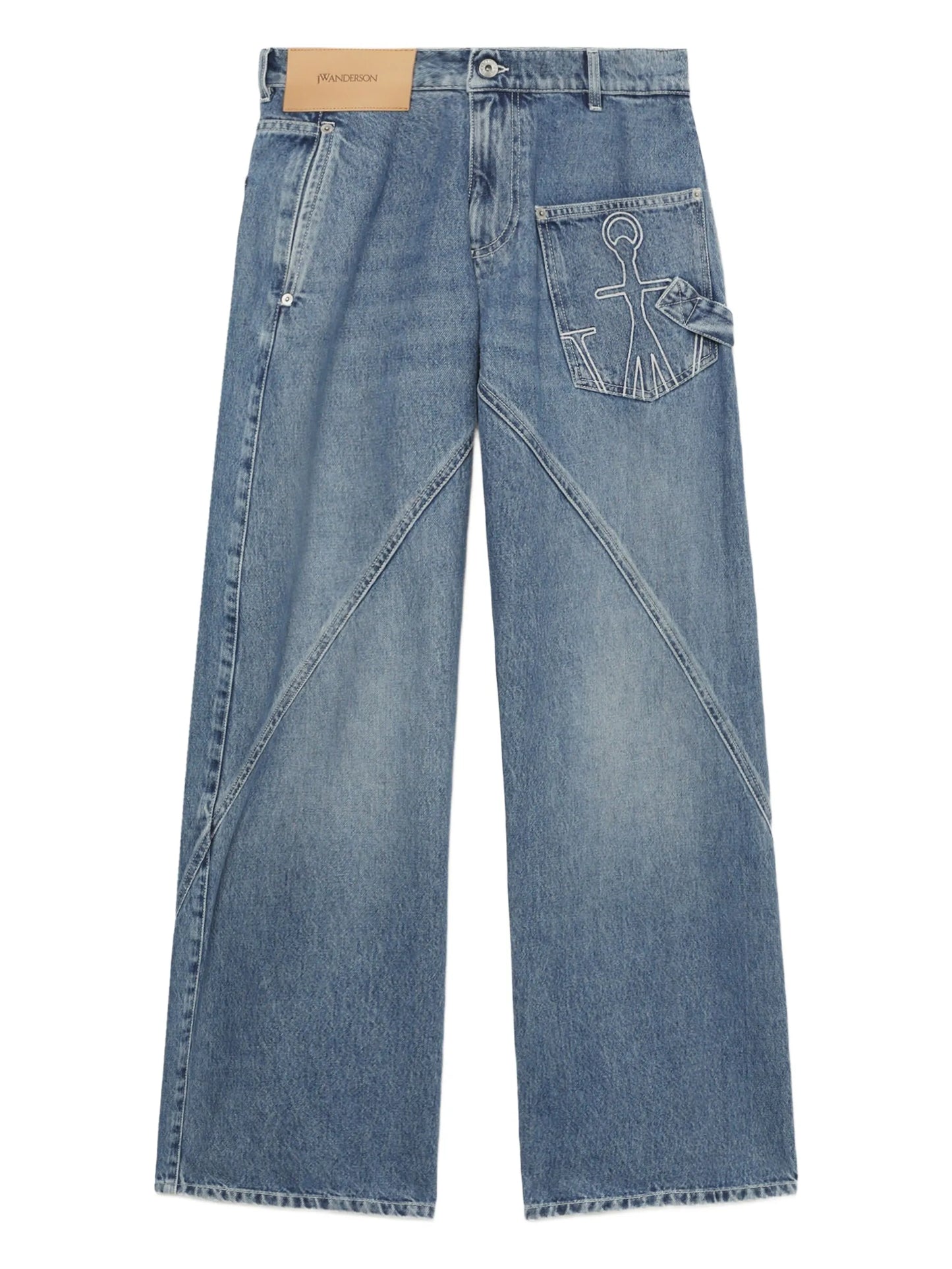 Workwear straight-leg jeans