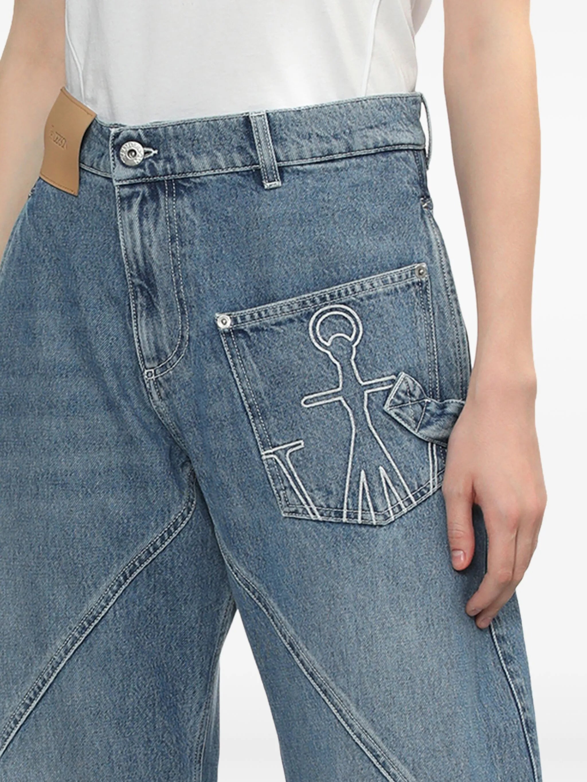 Workwear straight-leg jeans