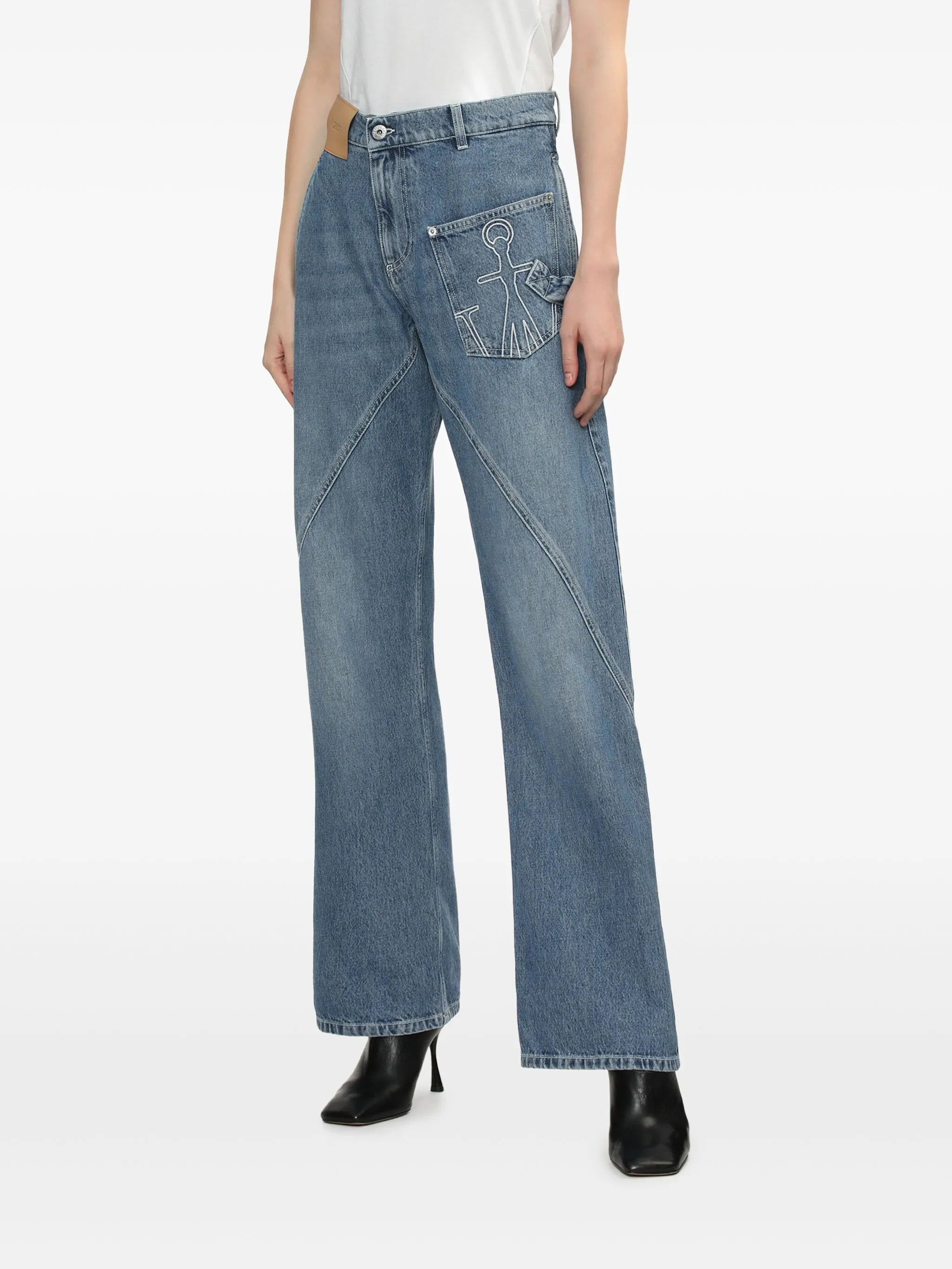 Workwear straight-leg jeans