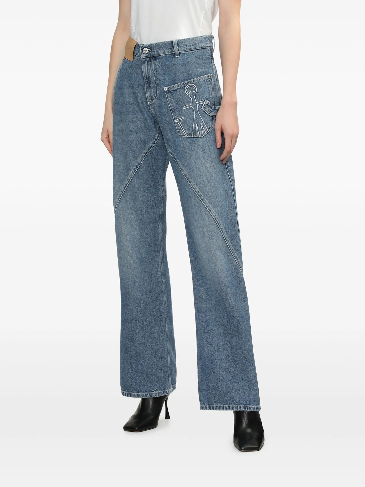 Workwear straight-leg jeans