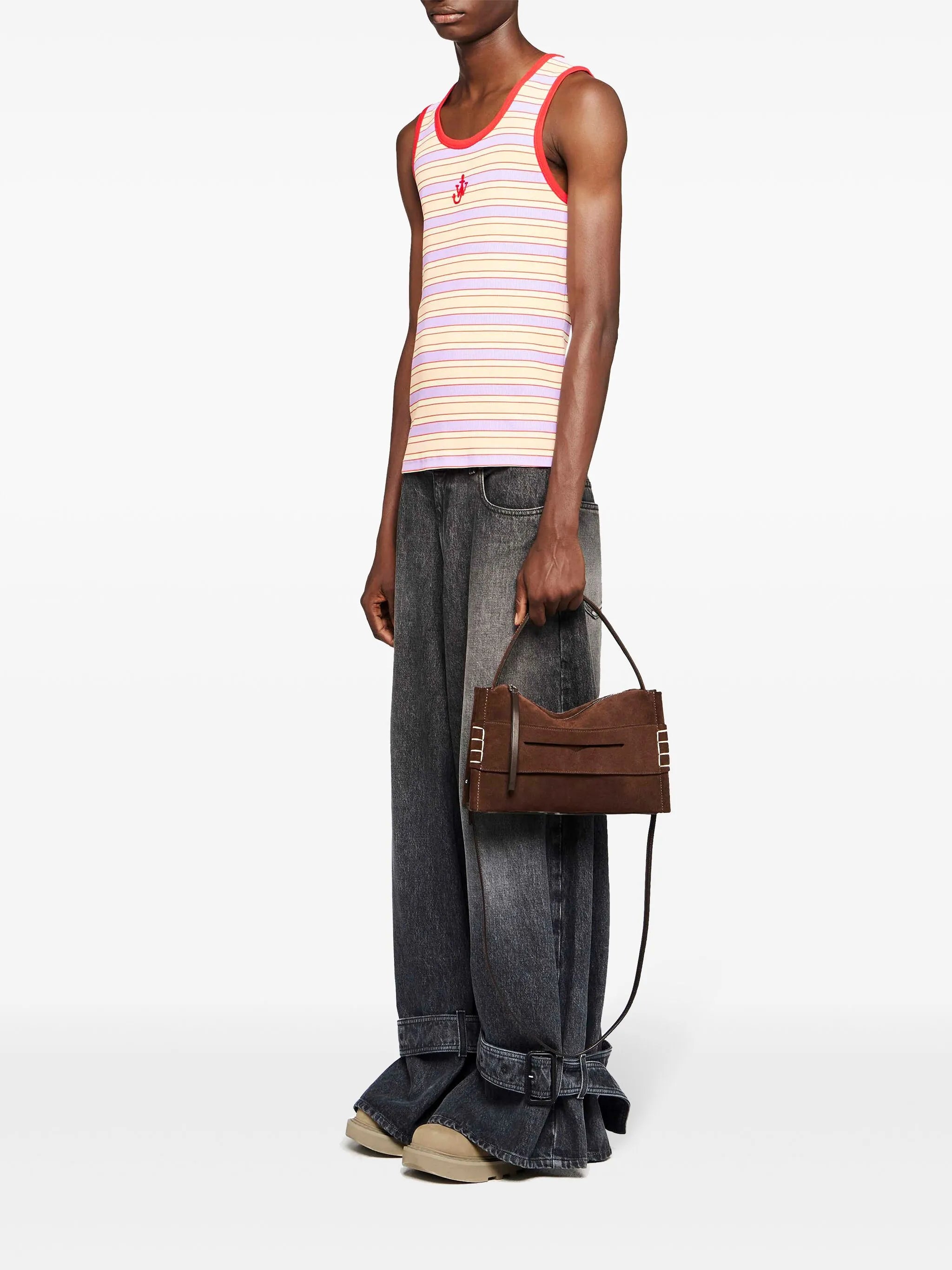 buckled-cuff jeans