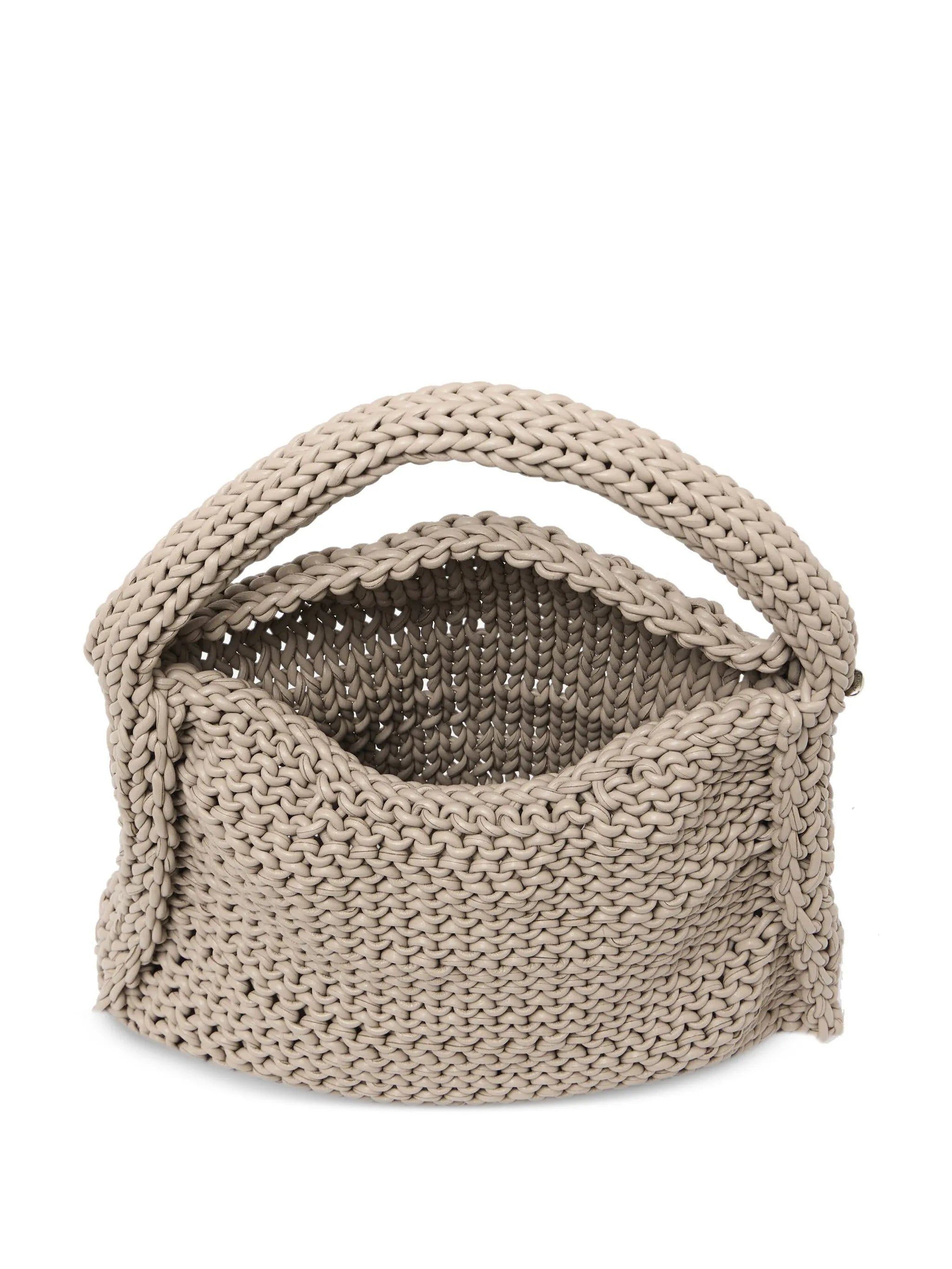 knitted shoulder bag