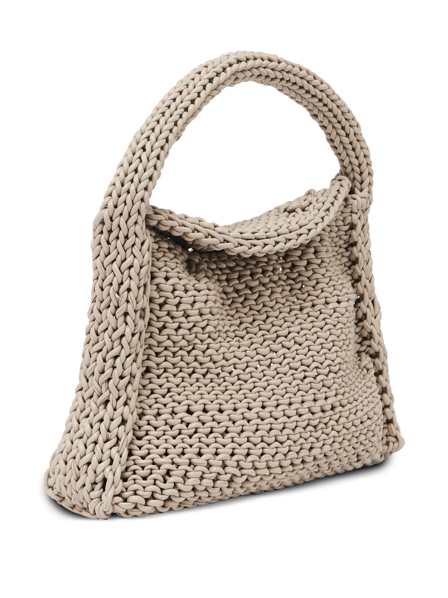 knitted shoulder bag