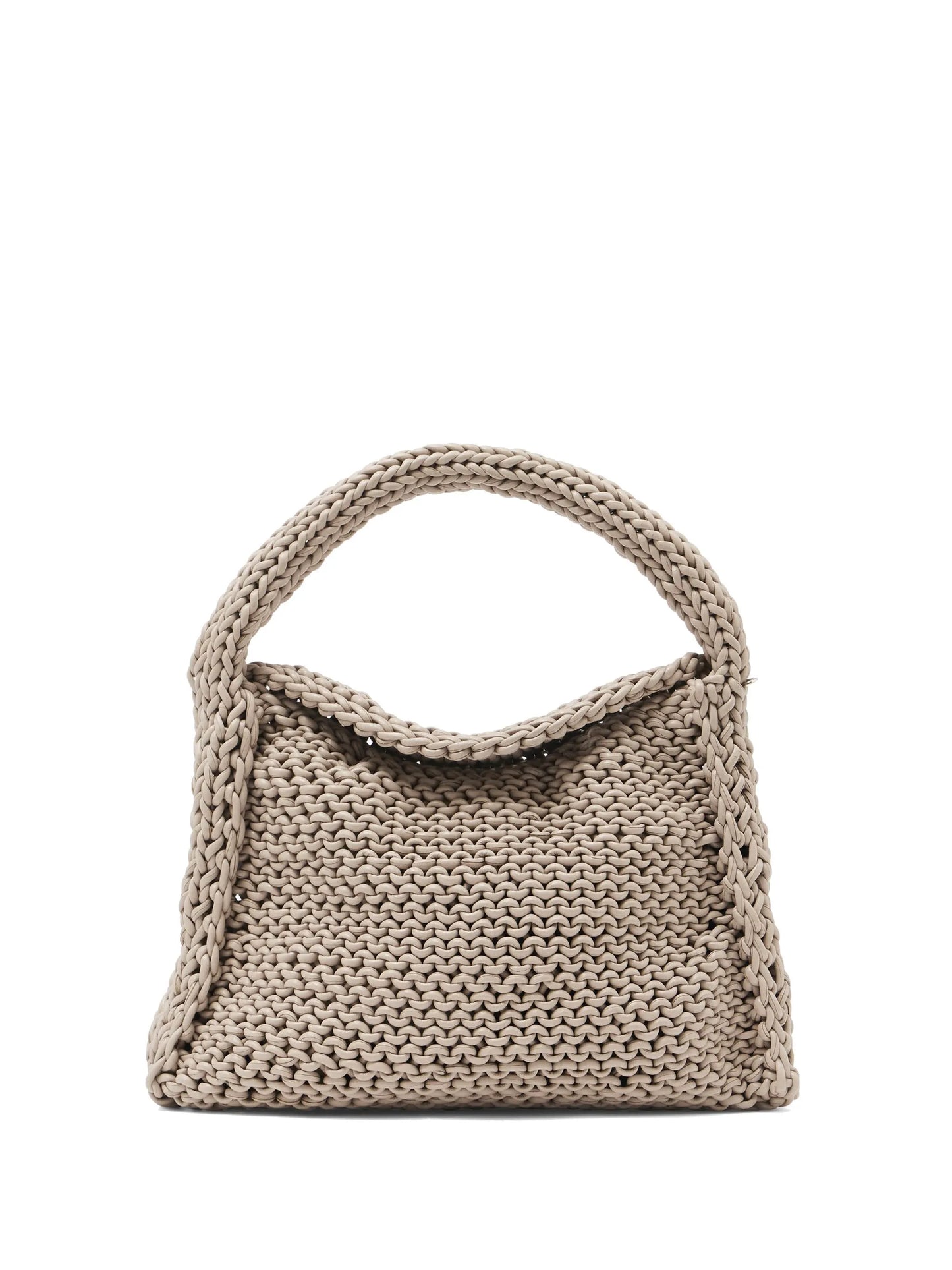 knitted shoulder bag