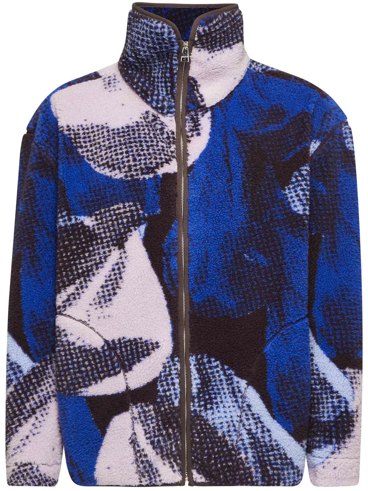 graphic-print jacket